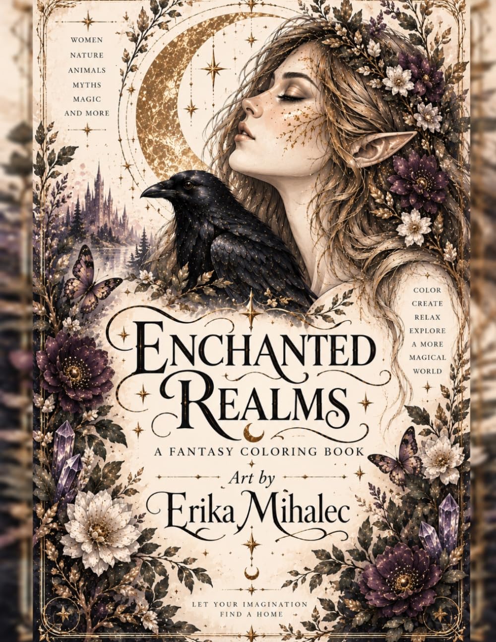 ENCHANTED REALMS: A Fantasy Coloring Book baixar o livro de graça