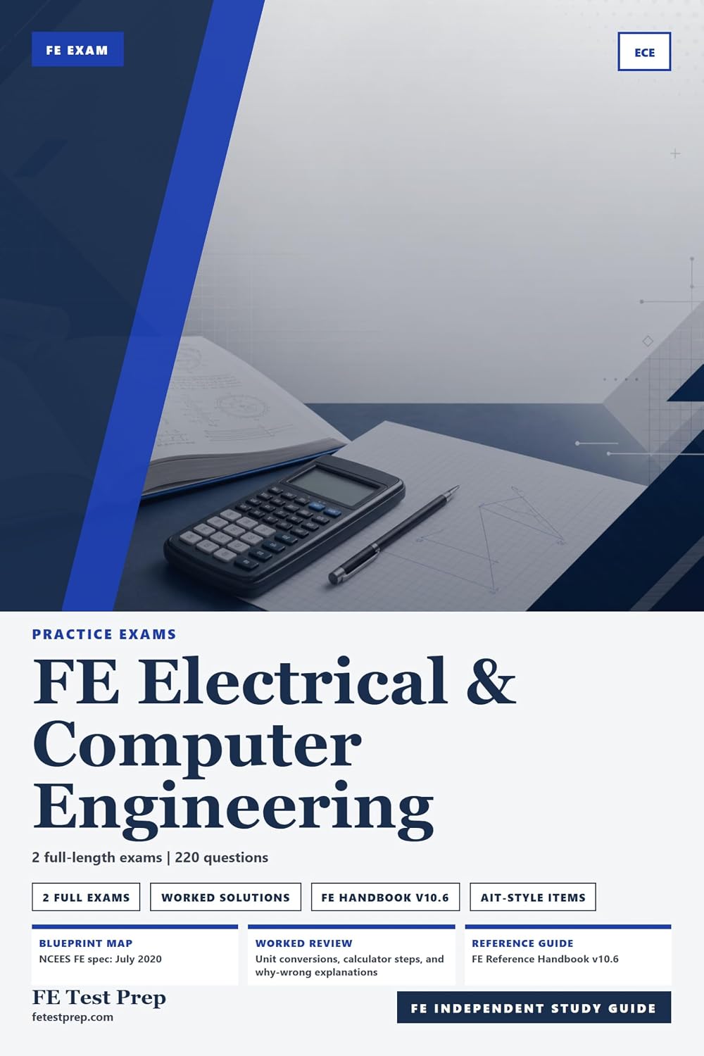capítulo por capítulo baixar FE Electrical and Computer Engineering Practice Exams: 2 Full-Length Practice Exams with Step-by-Step Solutions, Calculator Keystrokes and Handbook References... Test Prep Practice Exams) (English Edition)