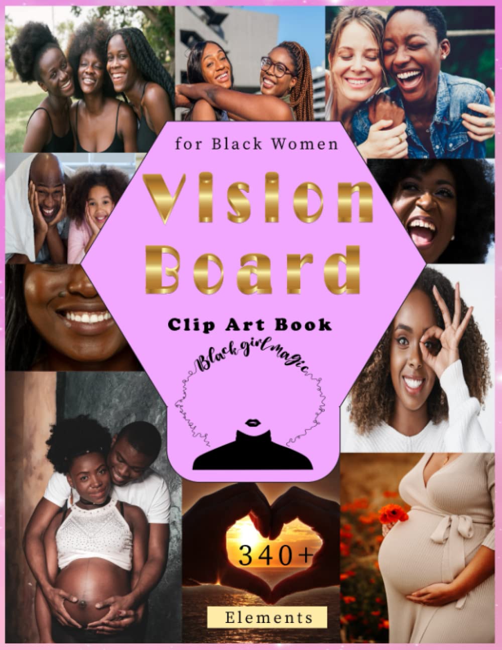 ler totalmente Vision Board Clip Art Book For Black Women: a Cut & Paste Picture Book featuring 340+ powerful pictures, quotes, and affirmations. Craft a... that reflects your aspirations and values,