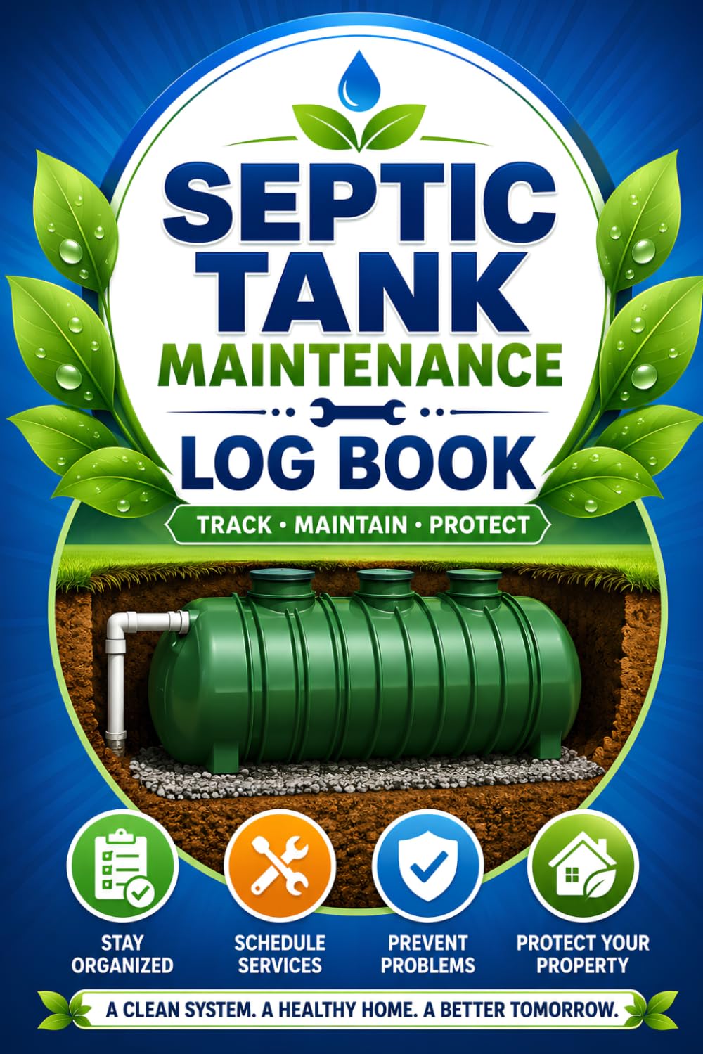 Septic Tank Maintenance Log Book: Inspection, Pumping, Service, Repair & Maintenance Records | Homeowner Septic System Service Tracker | Septic Care Journal baixar o livro de graça