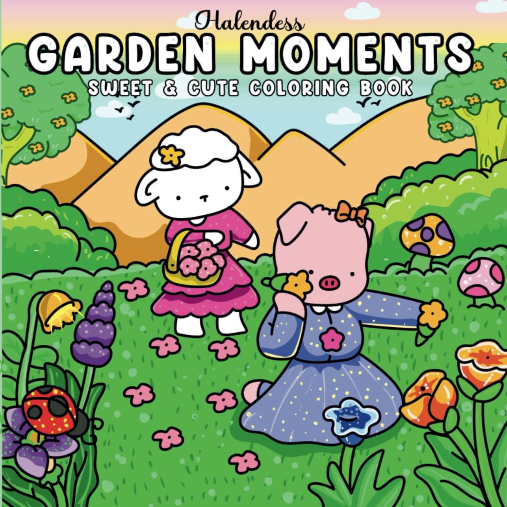 capítulo por capítulo baixar Garden Moments: Coloring Book For Teens and Adults Featuring Super Cute little Animals in Cozy Garden, Beautiful Flowers, and Charming Outdoor... Relief (Cozy Moments & Places Coloring)