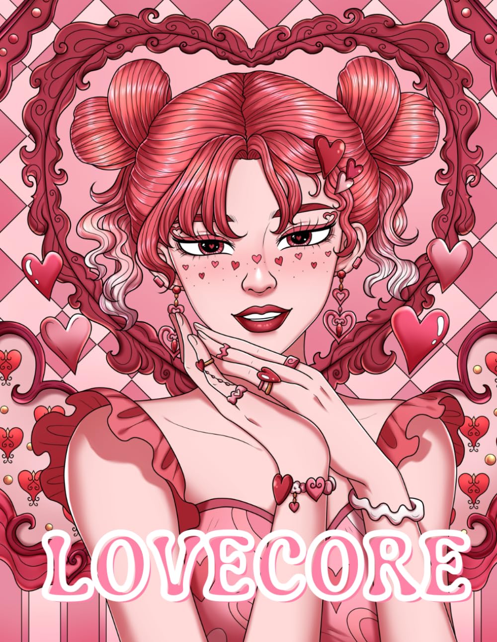 ler totalmente Lovecore: Coloring Book for Adults, Women, Teens, and Kids Featuring Beautiful Love-Inspired Illustrations for Relaxation and Stress-Relief, Valentine Gift