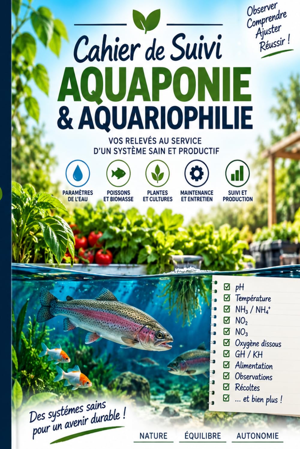 capítulo por capítulo baixar Cahier de Suivi Aquaponie & Aquariophilie: Carnet de relevés des paramètres de l’eau, poissons, plantes, alimentation et maintenance (French Edition)