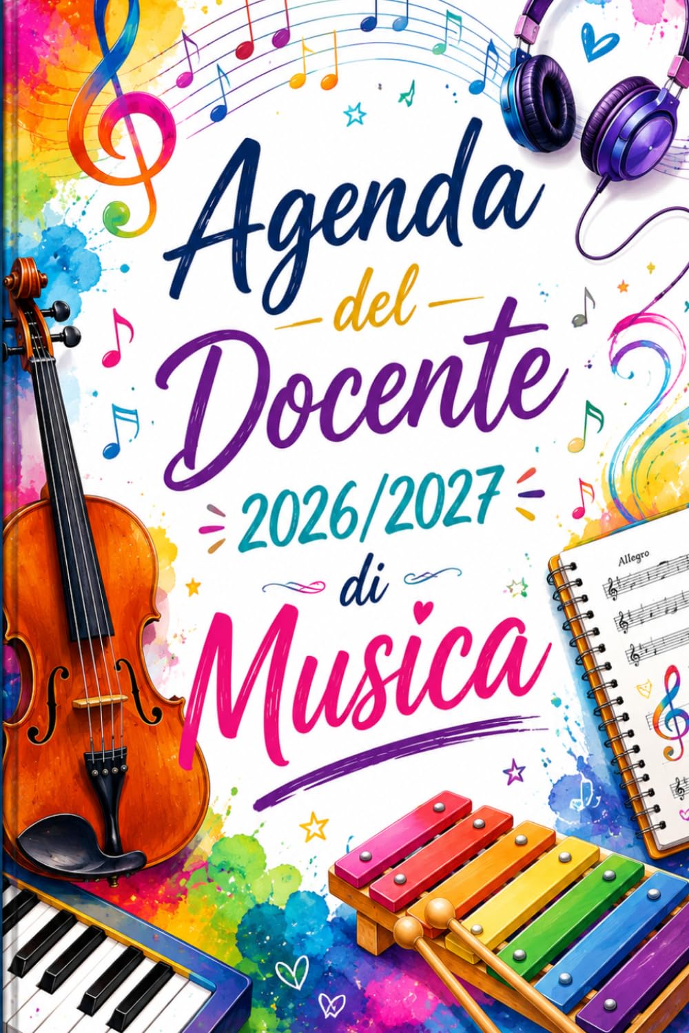 Agenda del Docente 2026/2027 di Musica: Pianificatore dell’Attività Giornaliere per Insegnanti | 1 Pagina per Giorno da Agosto 2026 a Luglio 2027 |... di Musica | Formato A5 (Italian Edition) baixar o livro de graça