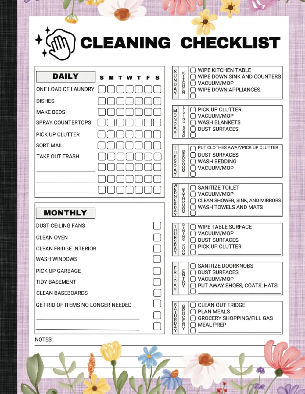 ler totalmente Cleaning Checklist: A Household Schedule for Daily, Weekly, and Monthly Chores