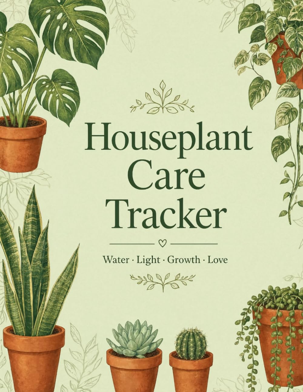 My Houseplant Care Journal: A Complete Logbook to Track Watering, Growth, Repotting, and the Health of Your Favorite Plants baixar livro de graça