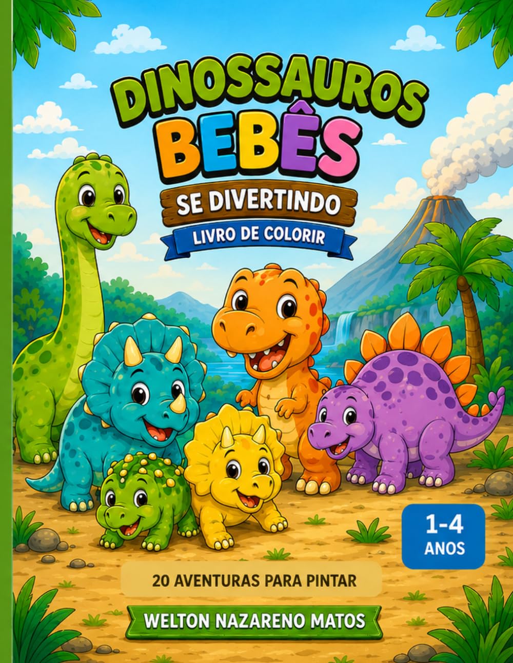 capítulo por capítulo baixar Dinossauros Bebes se divertindo P/ Colorir P/ Crianças 1-4 Anos (Portuguese Edition)