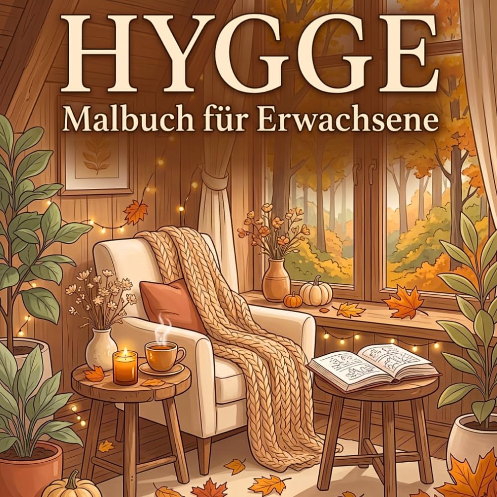 ler totalmente Hygge Malbuch für Erwachsene: Gemütliche Ausmalmomente zum Entspannen, Abschalten und Wohlfühlen