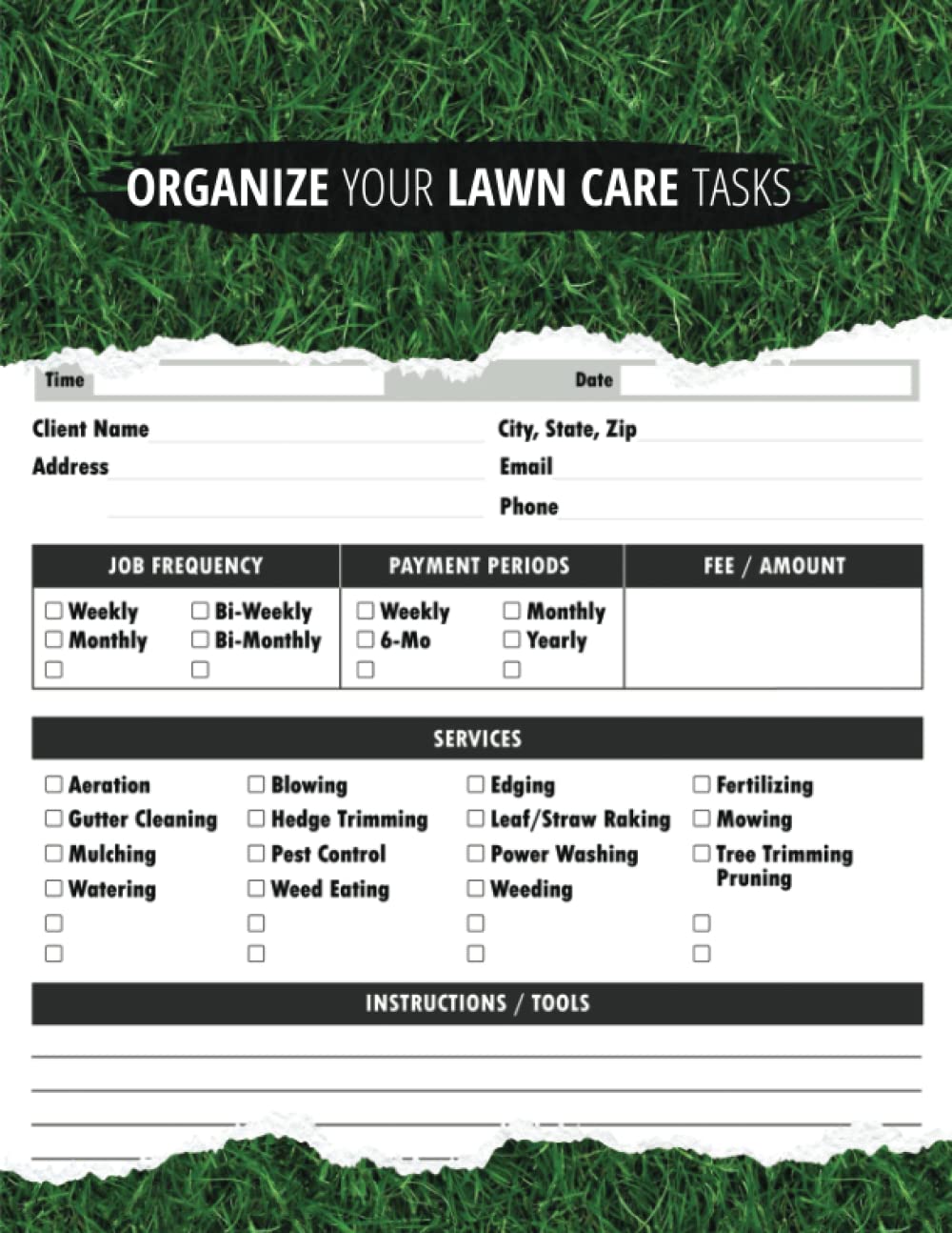 Organize Your Lawn Care Tasks: Lawn Care Client Log Book to Take Control of Your Lawn Care Routine baixar o livro de graça