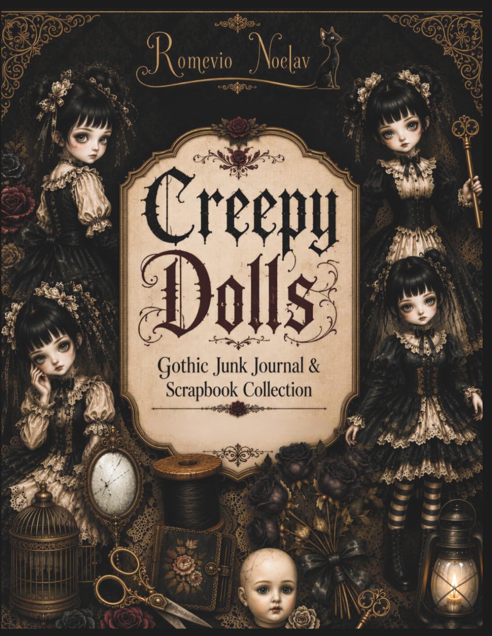 Creepy Dolls: Gothic Junk Journal & Scrapbook Collection baixar livro de graça