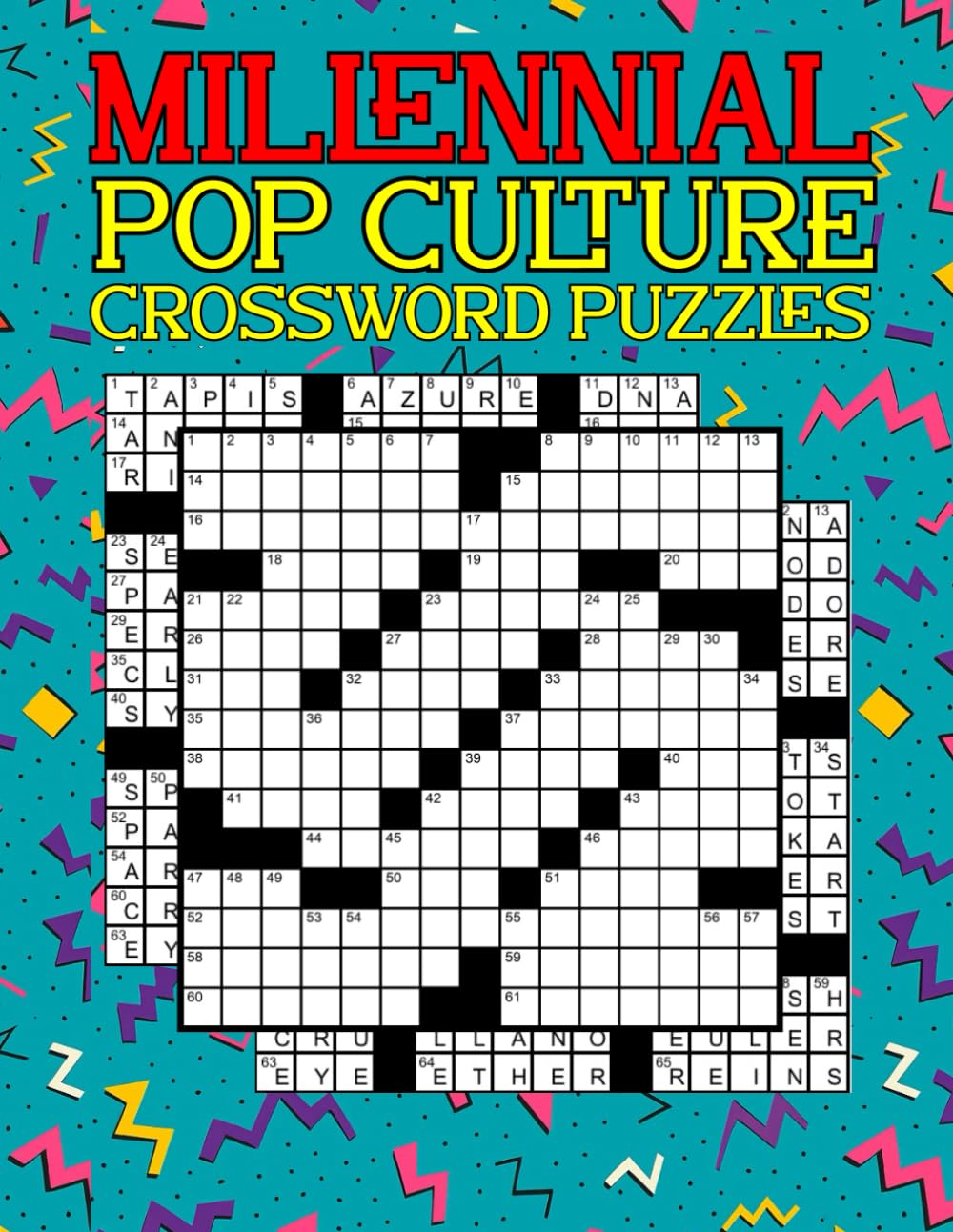 ler totalmente Millennial Pop Culture Crossword Puzzles: A Nostalgic Journey Through Movies, TV, Memes, Music & Games — In Classic Newspaper Style