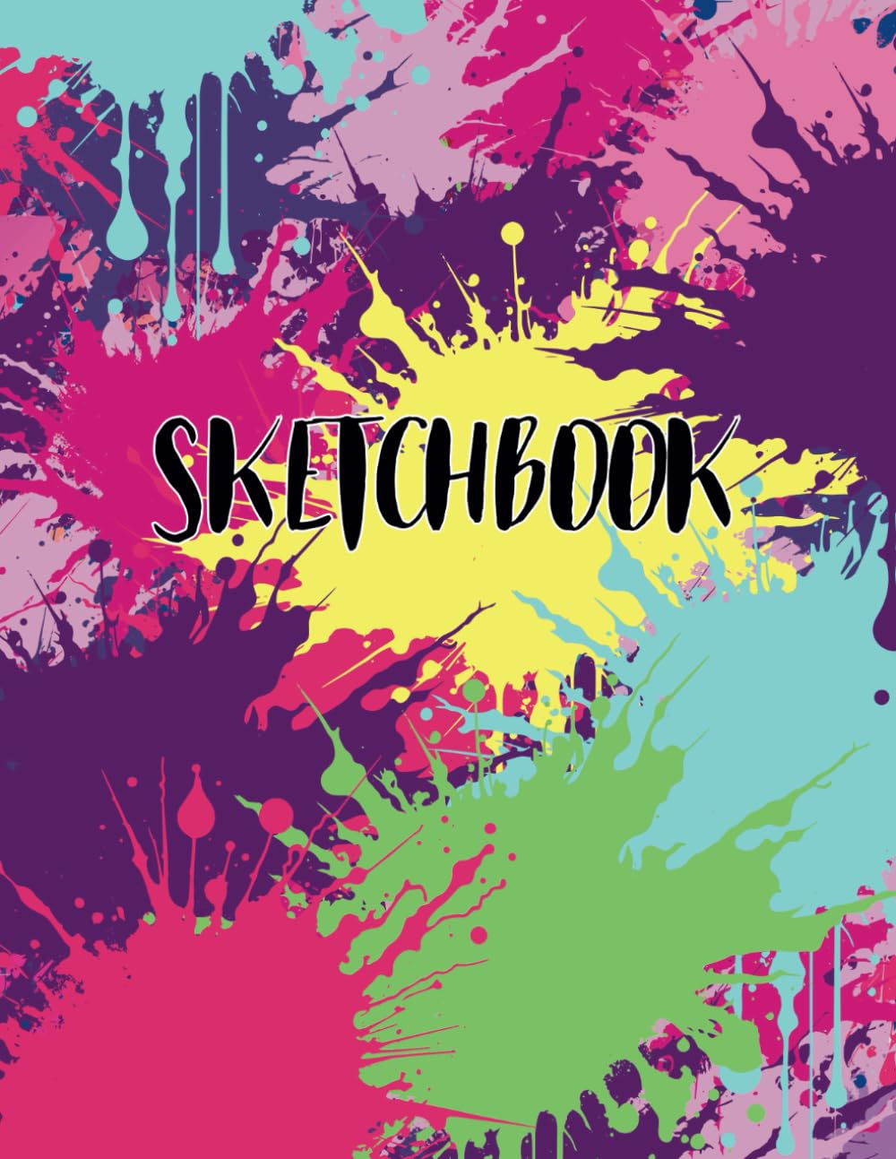 SKETCH BOOK: Notebook for Drawing, Writing, Painting, Sketching or Doodling, 110 Pages, 8.5 x 11 | Abstract Colorful Cover baixar livro de graça