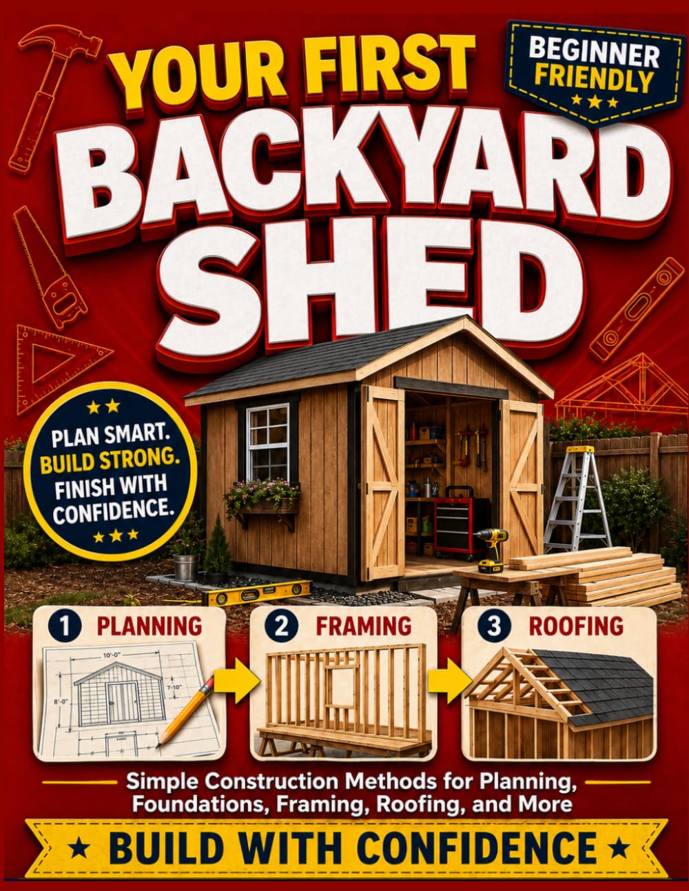 Your First Backyard Shed: Simple Construction Methods for Planning, Foundations, Framing, Roofing, and More baixar o livro de graça