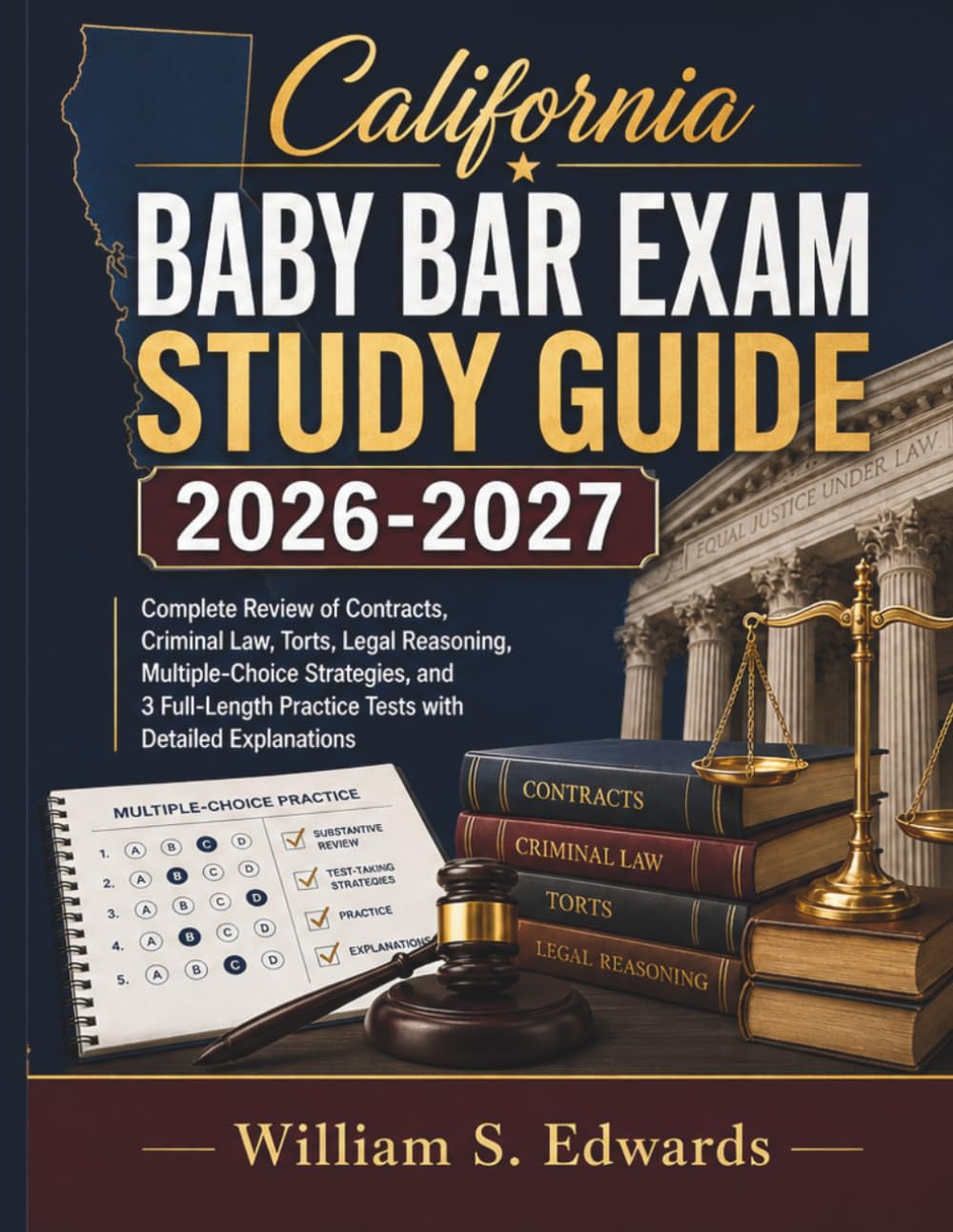 California Baby Bar Exam Study Guide 2026-2027: Complete Review of Contracts, Criminal Law, Torts, Legal Reasoning, Multiple-Choice Strategies, and 3... Practice Tests with Detailed Explanations baixar livro de graça