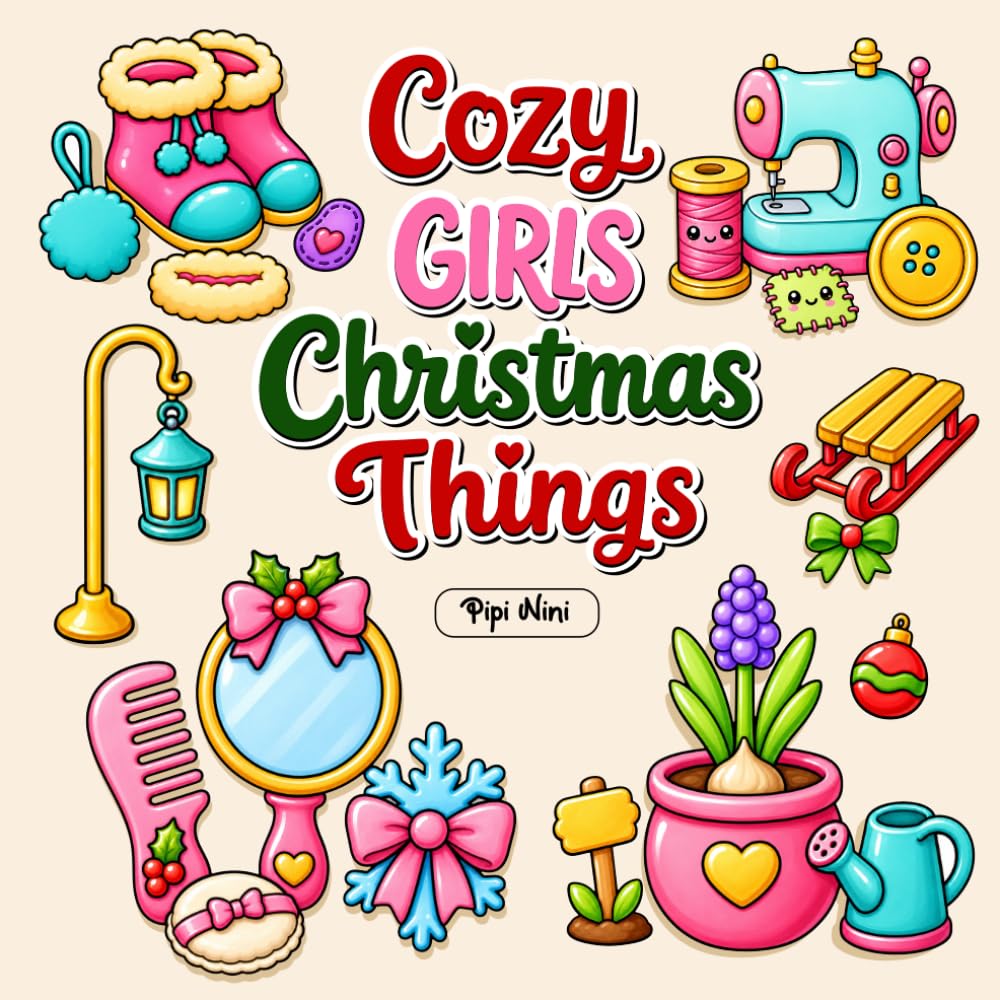 ler totalmente Cozy Girls Christmas Things Coloring Book: A Cute and Cozy Christmas Coloring Book Filled with Festive Crafts, Winter Accessories, and Bold Easy Holiday Pages