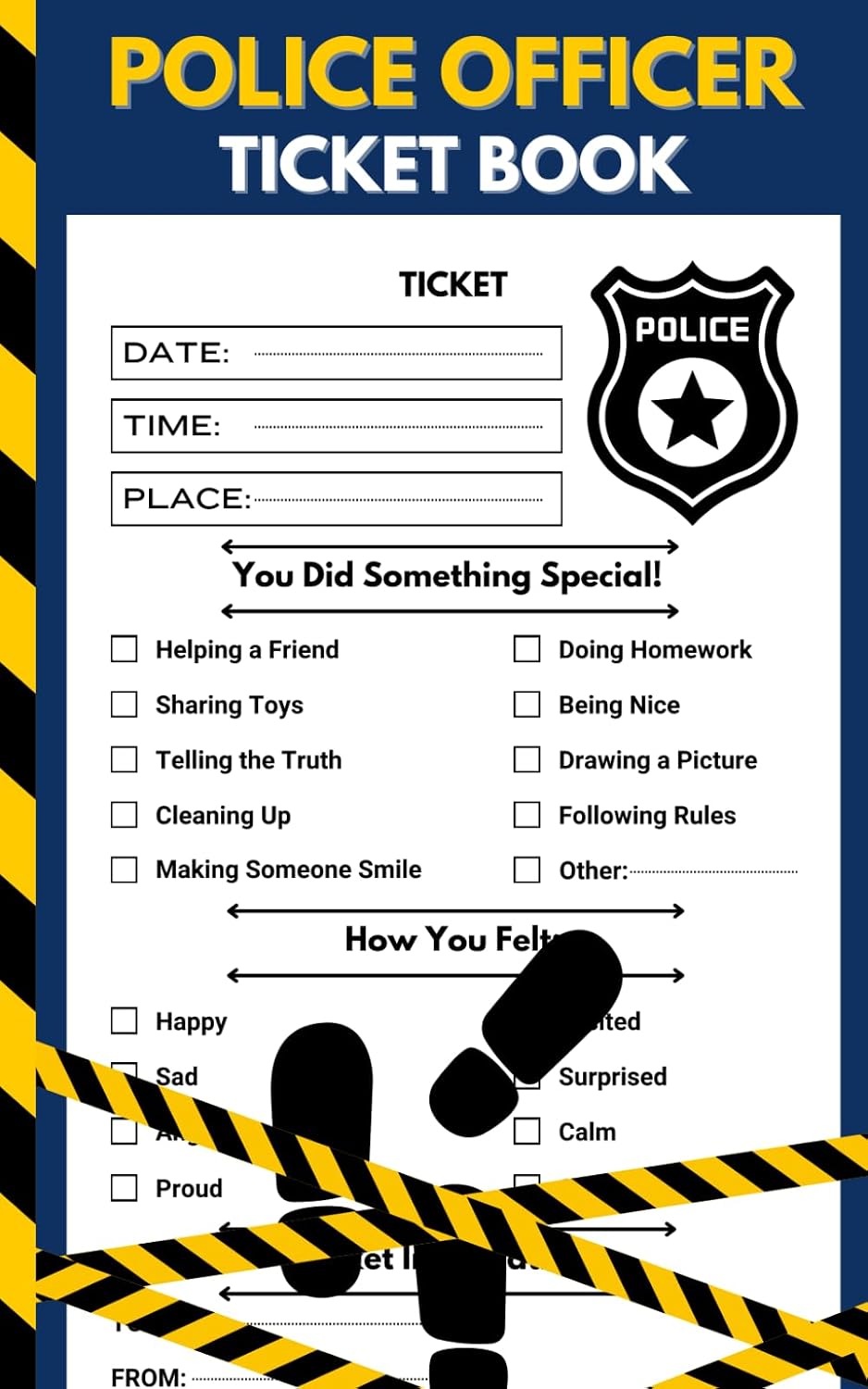 ler totalmente Kids Pretend Police Officer Ticket Book: Fun Fake Tickets for Imaginary Play | Perfect for Aspiring Young Officers