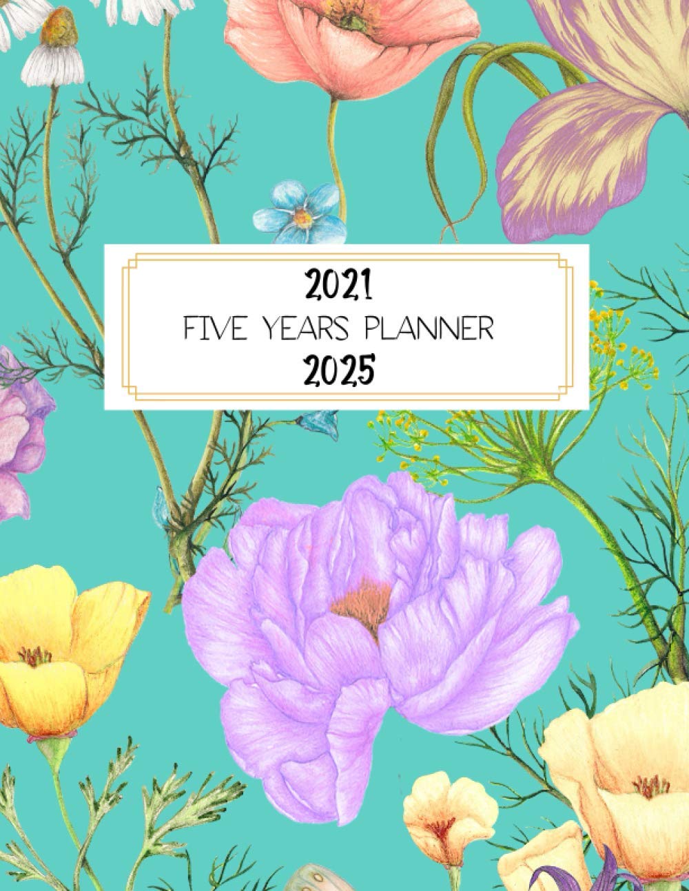 2021-2025 Five Years Planner: 60 Months Calendar, Five Year Appointment Calendar, Agenda Schedule (2021-2025 Monthly planner) baixar o livro de graça