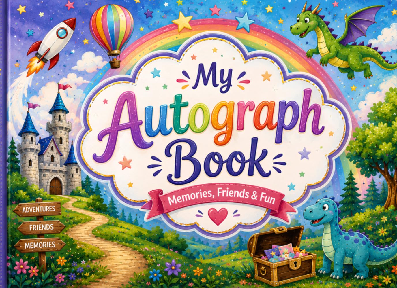 ler totalmente My Autograph Book: Collect Signatures, Drawings, Photos & Magical Memories | Keepsake Autograph Album for Boys & Girls | Perfect for Theme Parks,... Meet-and-Greets & Special Adventures