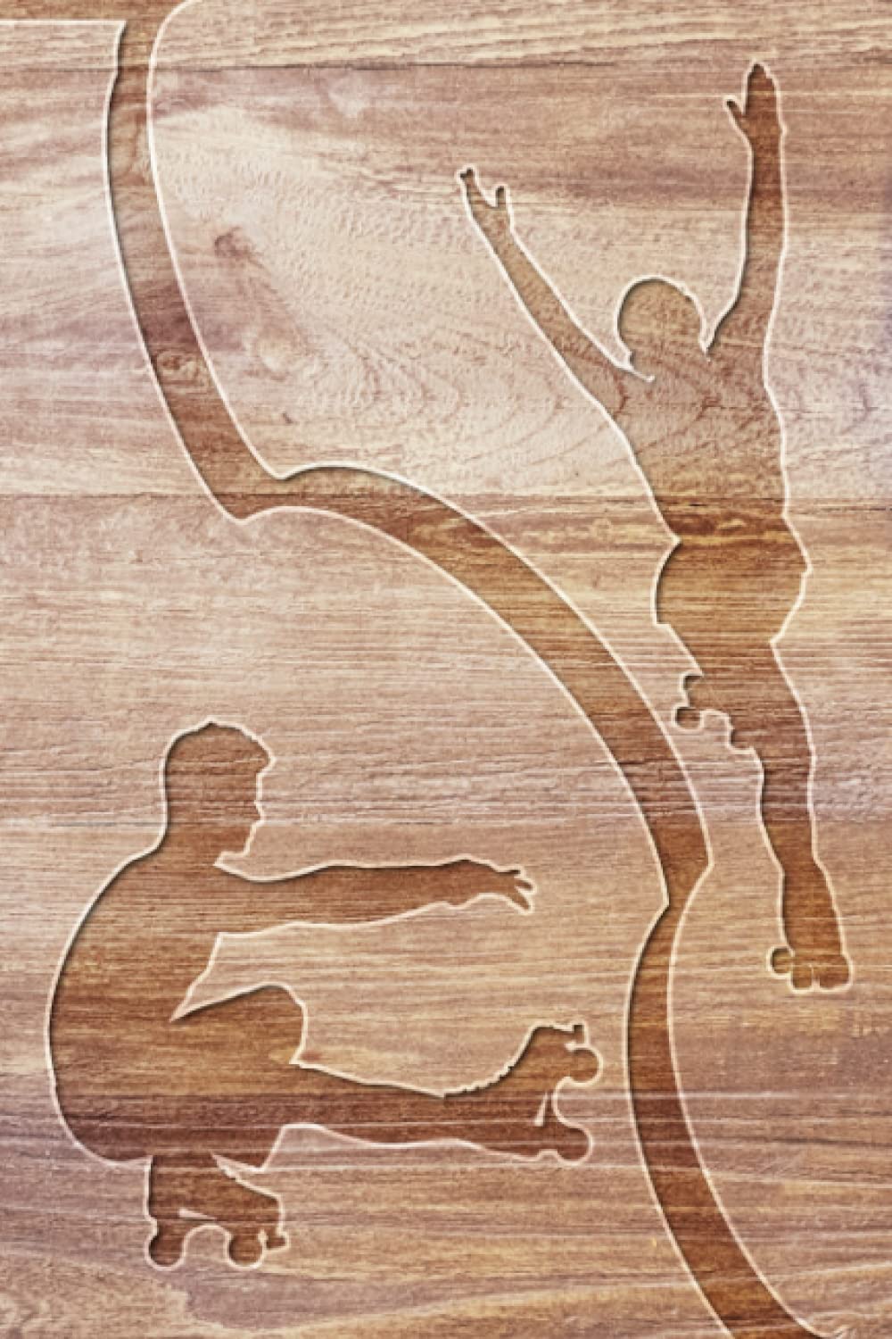 ROLLER SKATING CARVED WOOD: journal, lined, 120 pages, 6x9 inches, matte finish cover, notebook, diary gift, no bleed baixar o livro de graça