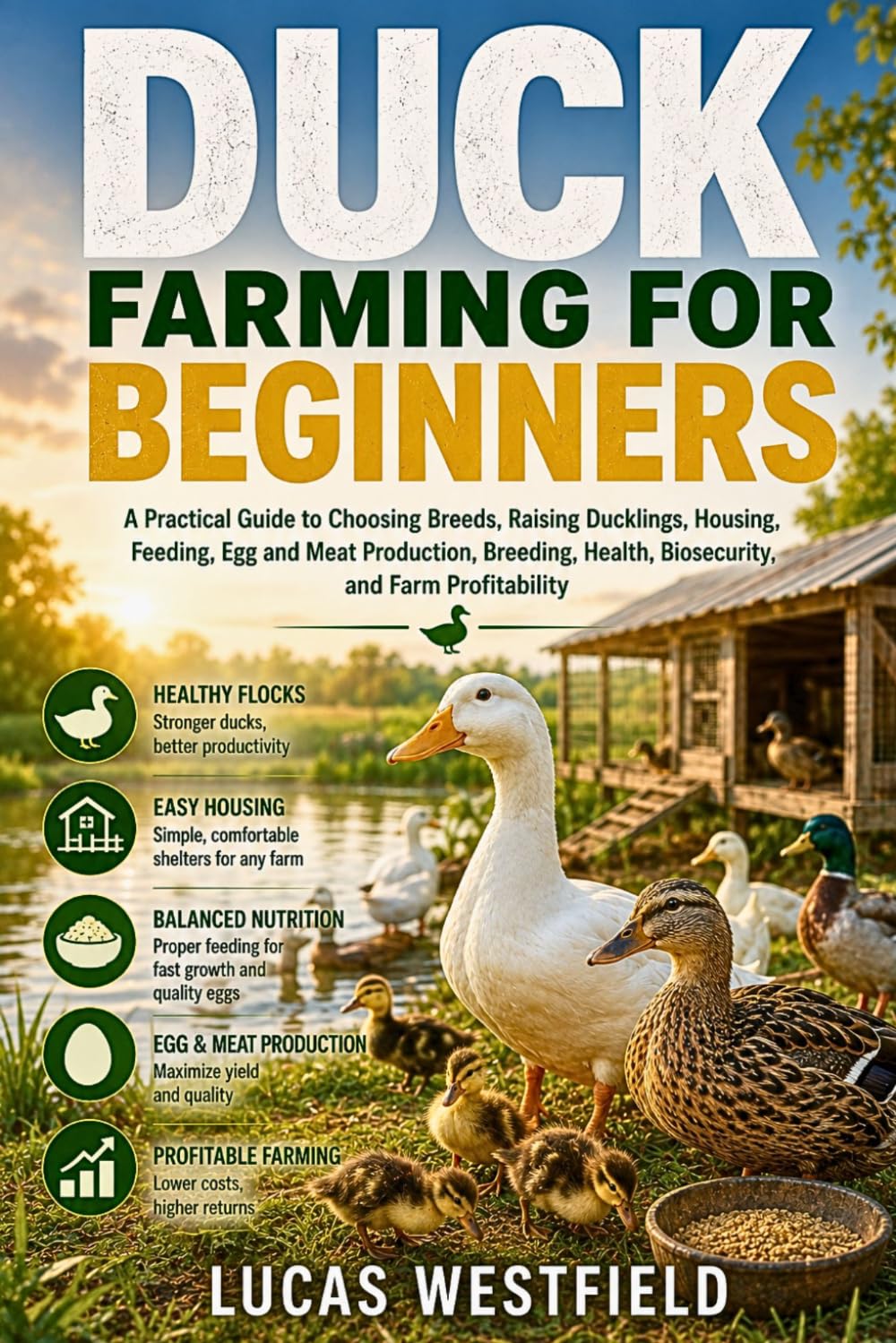 Duck Farming for Beginners: A Practical Guide to Choosing Breeds, Raising Ducklings, Housing, Feeding, Egg and Meat Production, Breeding, Health, Biosecurity, and Farm Profitability baixar o livro de graça