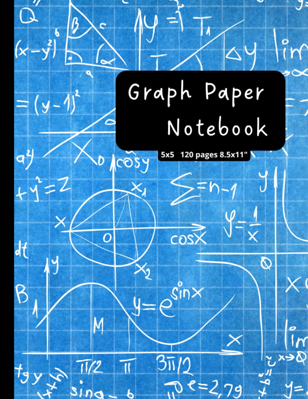 ler totalmente Graph Paper Notebook, Quad Ruled 5 squares per inch: Big 120 Pages 8.5*11" Math and Science Composition Notebook for Students (Graph paper notebooks)