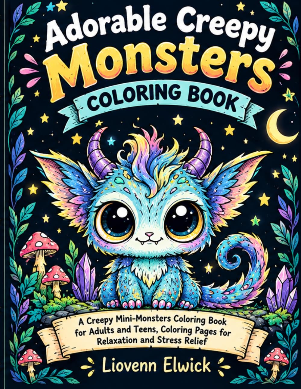 Adorable Creepy Monsters Coloring Book: Cute Spooky Mini Monsters for Adults and Teens with 50 Unique Fantasy Coloring Pages for Relaxation and Creative Fun baixar o livro de graça