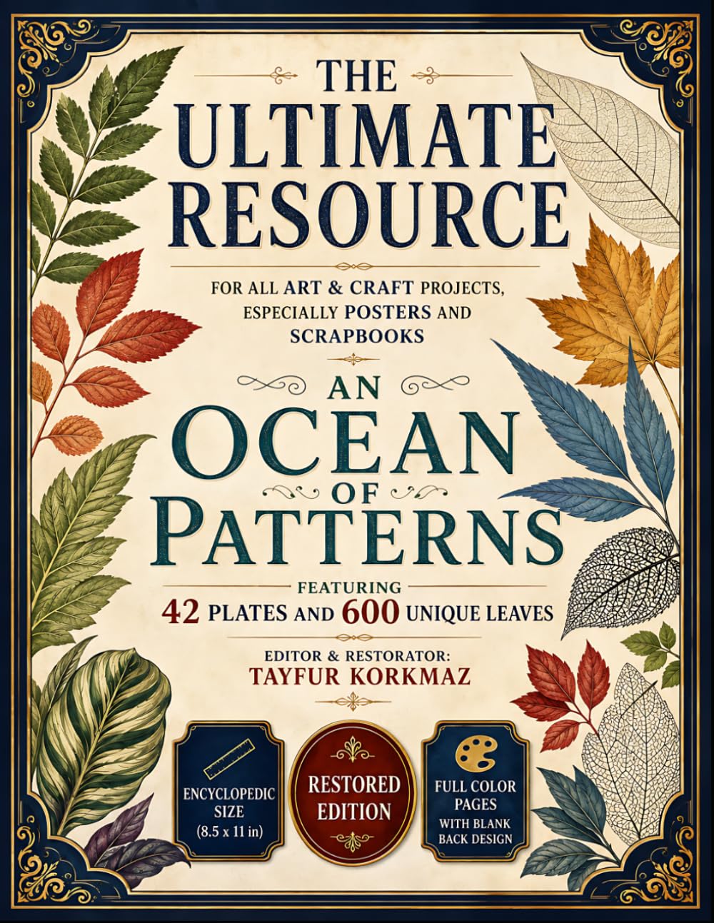 The Ultimate Resource For All Art & Craft Projects, Especially Posters And Scrapbooks:An Ocean Of Patterns Featuring 42 Plates And 600 Unique... Full Color Pages With Blank Back Design baixar o livro de graça