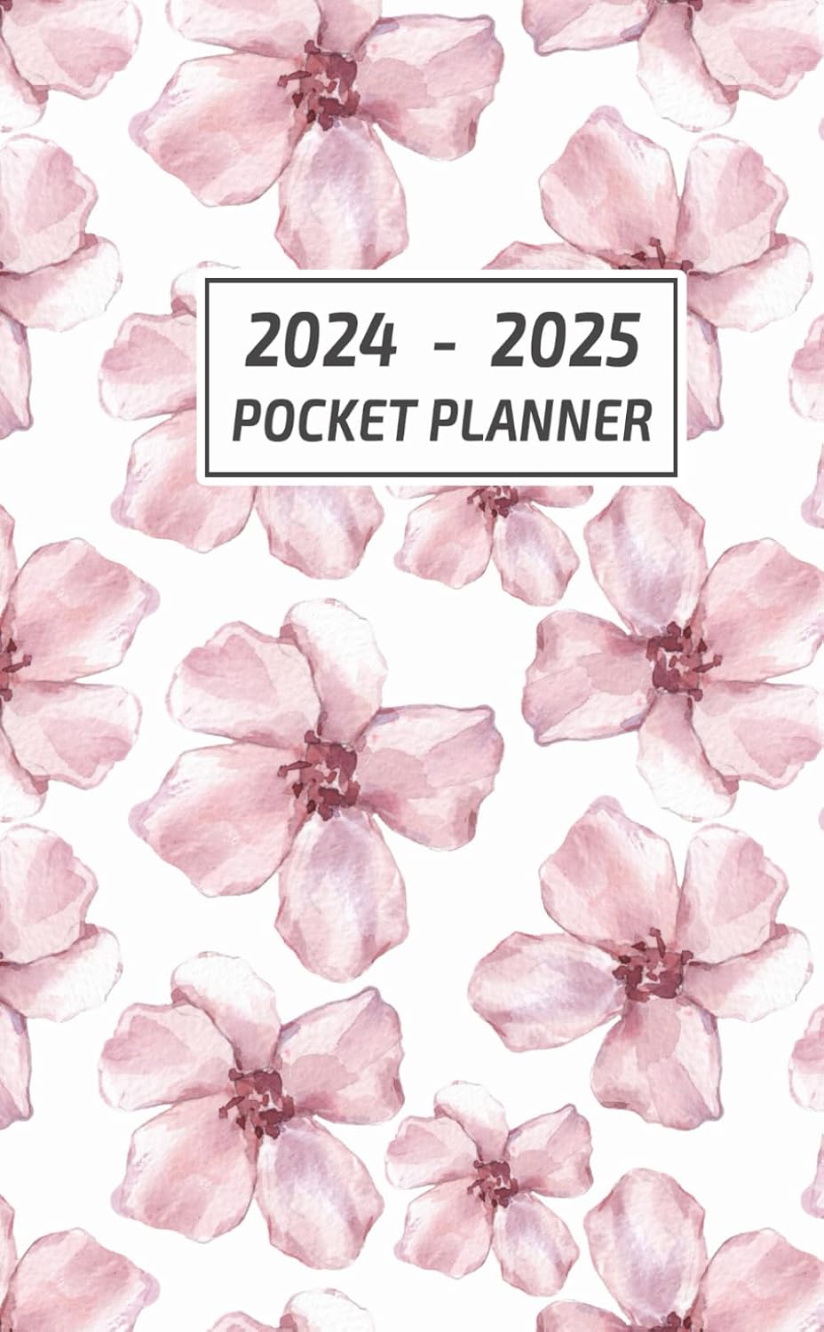 Pocket Planner 2024-2025: Planificador Mensual de Bolsillo para 24 Meses de Organización en Inglés (Enero 2024 - Diciembre 2025) - Formato Pequeño y Práctico en un Diseño Elegante con patrón floral baixar o livro de graça