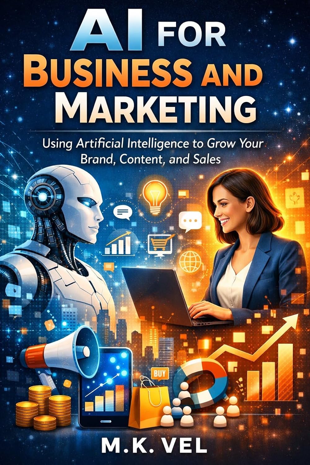 ler totalmente AI for Business and Marketing: Using Artificial Intelligence to Grow Your Brand, Content, and Sales (AI for Everyone Series Book 3) (English Edition)