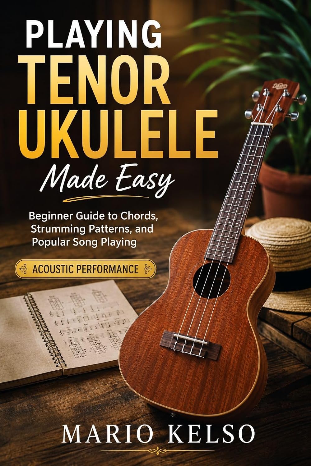 ler totalmente Playing Tenor Ukulele Made Easy: Beginner Guide to Chords, Strumming Patterns, and Popular Song Playing (English Edition)