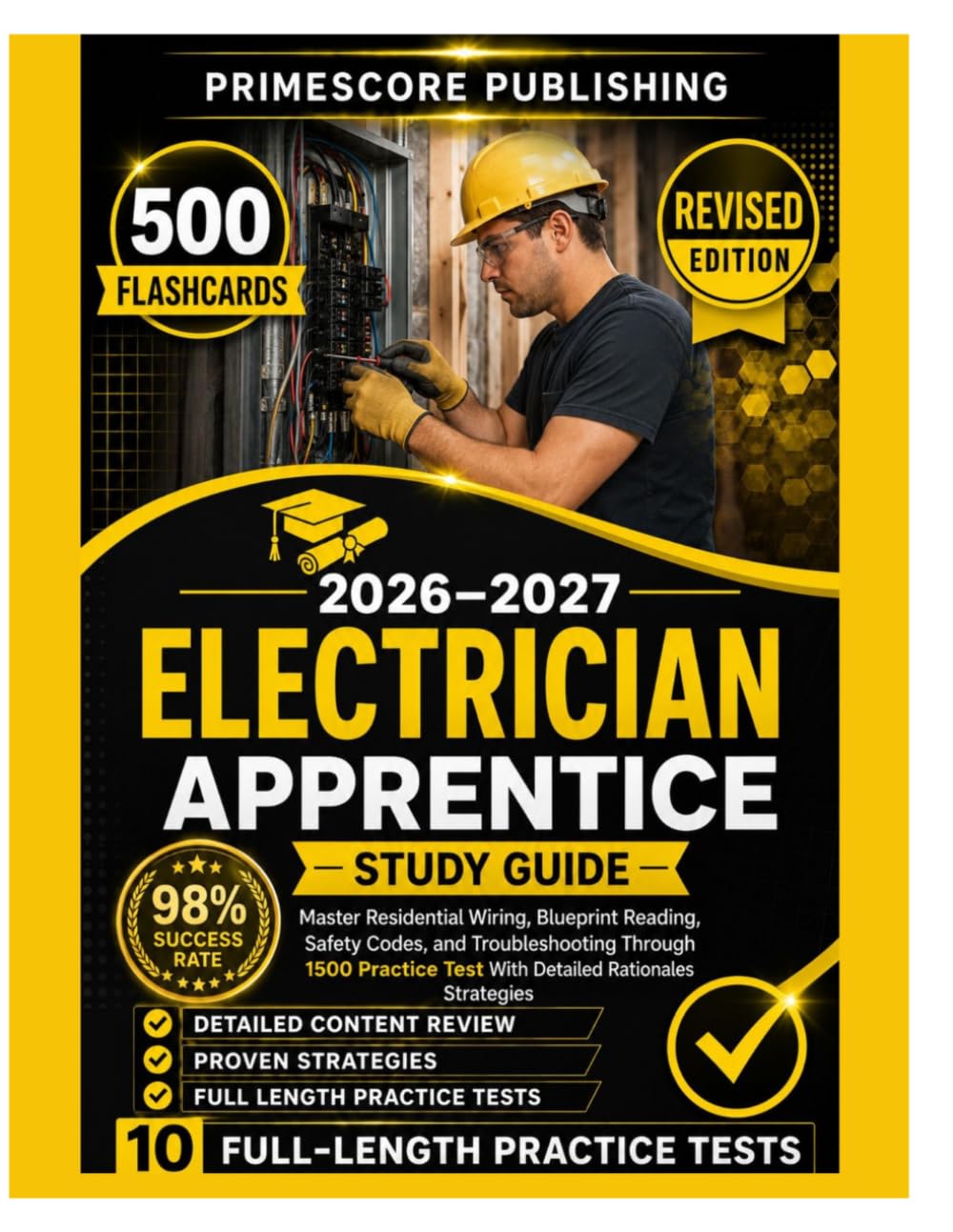 ler totalmente Electrician Apprentice Study Guide 2026–2027: Master Residential Wiring, Blueprint Reading, Safety Codes, and Troubleshooting Through 1500 Practice... Strategies (Northcrest Academic Series)