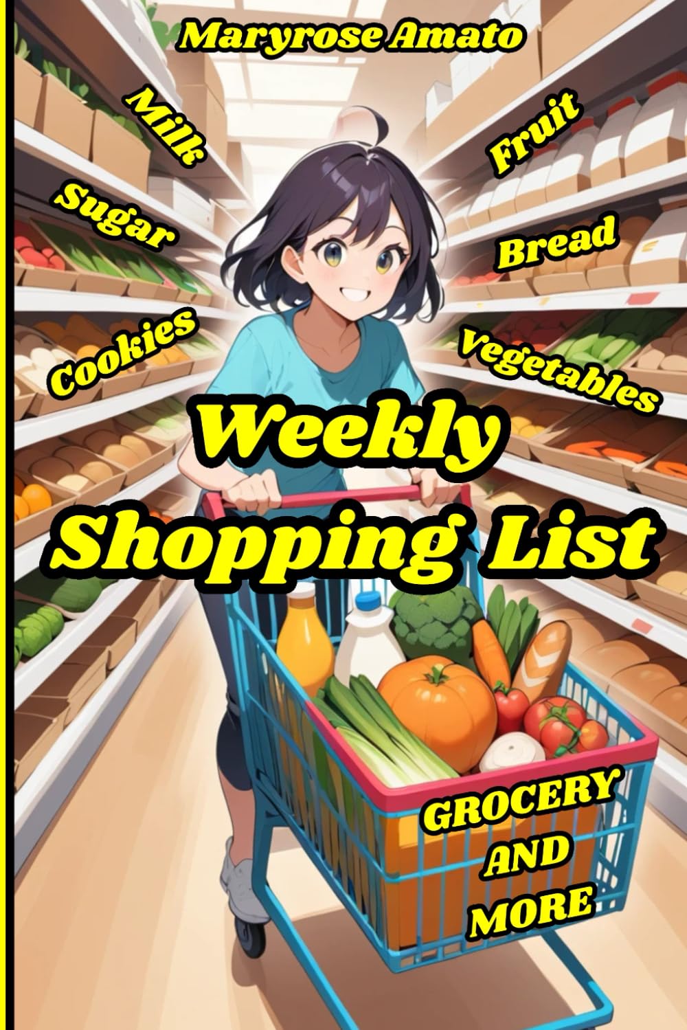 Weekly Shopping List: Super easy, 52+3 Weekly grocery planners, shopping organizer for busy people, save time, money, manage spending baixar o livro de graça