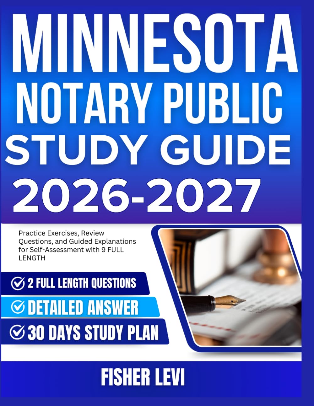 ler totalmente MINNESOTA NOTARY PUBLIC STUDY GUIDE 2026-2027: Practice Exercises, Review Questions, and Guided Explanations for Self Assessment with 9 full length Questions and Answer
