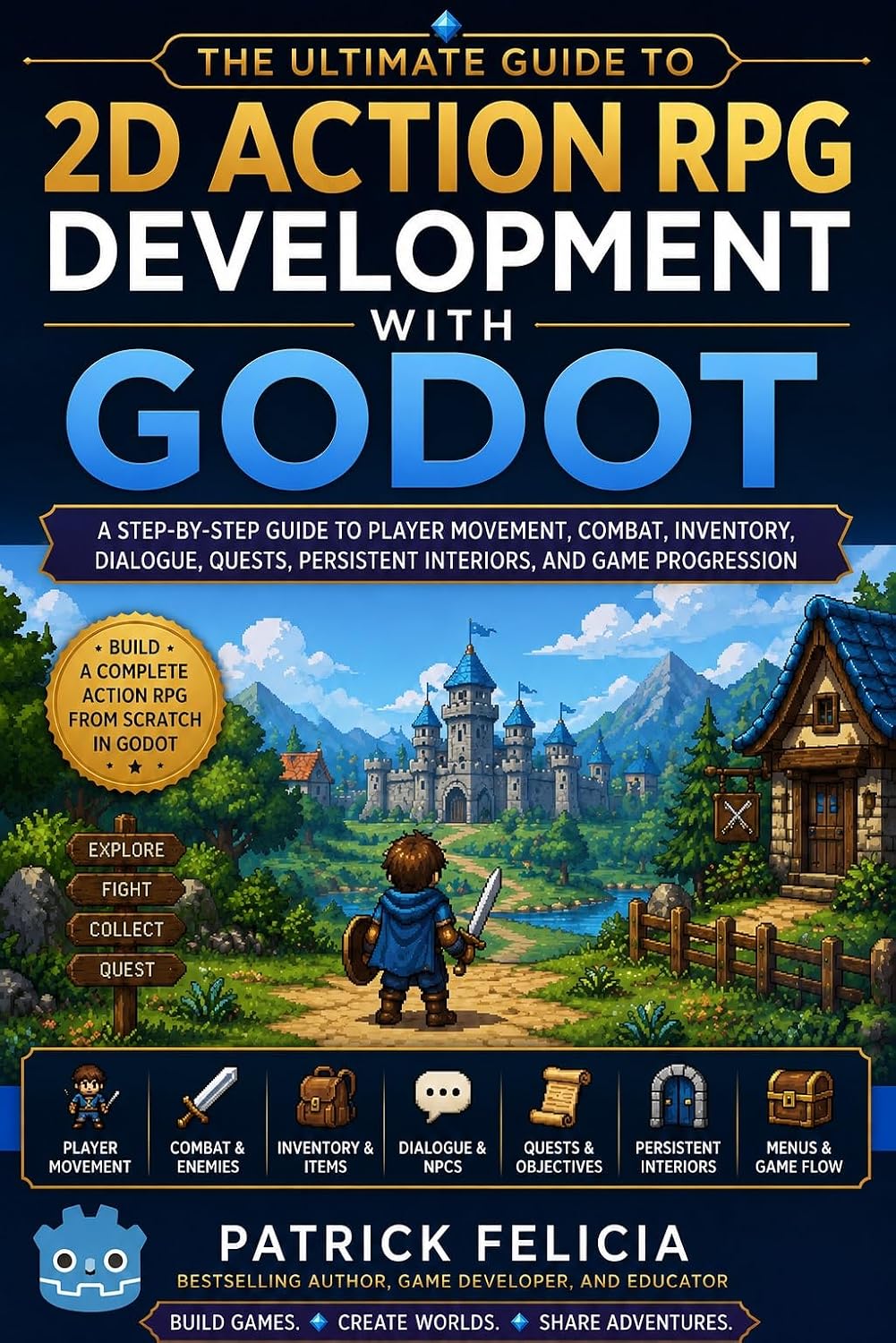 The Ultimate Guide to 2D Action RPG Development with Godot: A Step-by-Step Guide to Combat, Inventory, Dialogue, Quests, and Game Progression for 2D RPGs (English Edition) baixar livro de graça