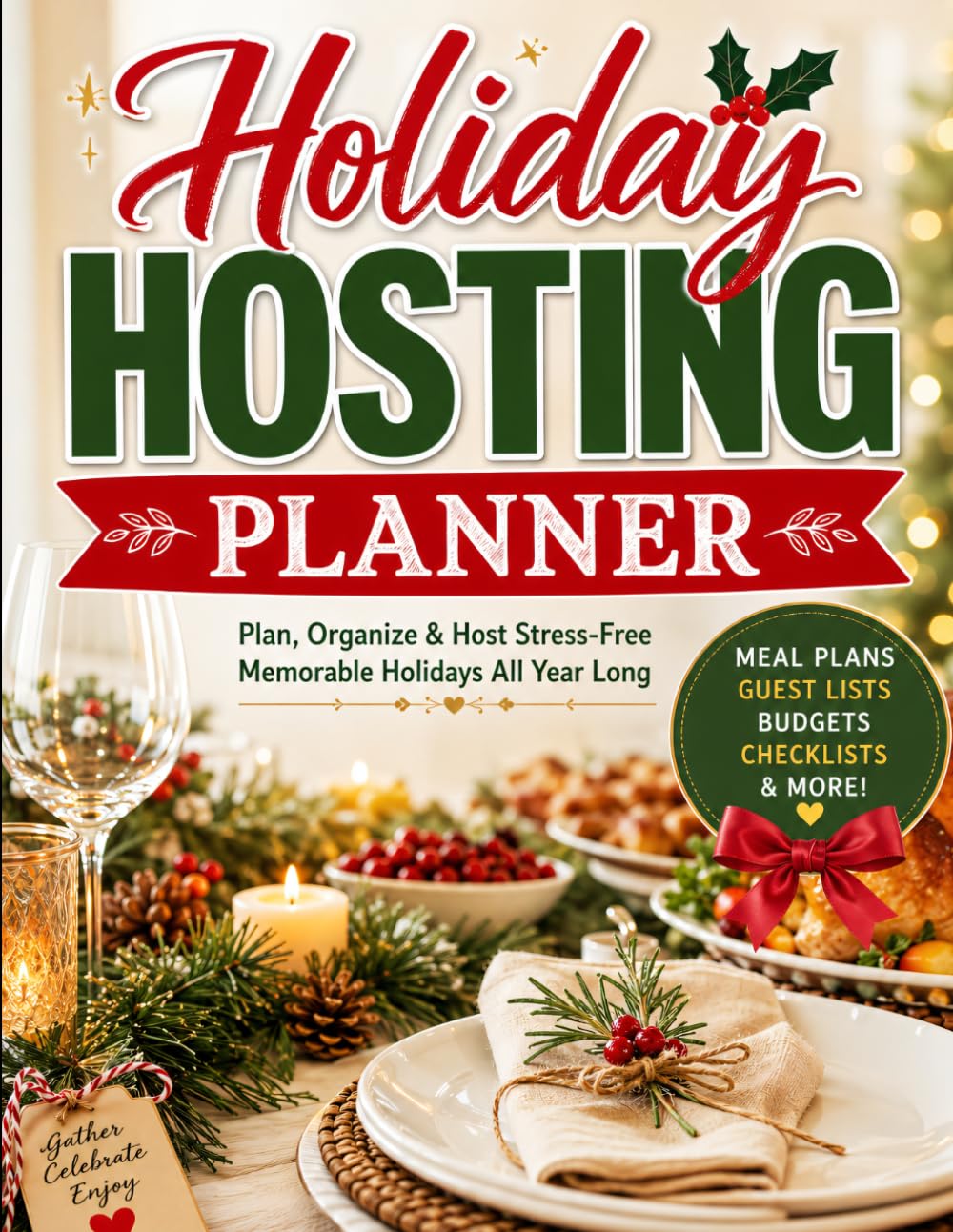 ler totalmente Holiday Hosting Planner: A Complete Organizer for Guest Lists, Menus, Recipes, Grocery Shopping, Timelines, Décor & Holiday Event Planning