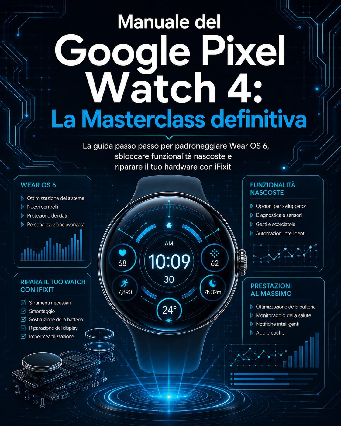 capítulo por capítulo baixar Manuale del Google Pixel Watch 4: La Masterclass definitiva: La guida passo passo per padroneggiare Wear OS 6, sbloccare funzionalità nascoste e riparare il tuo hardware con iFixit (Italian Edition)