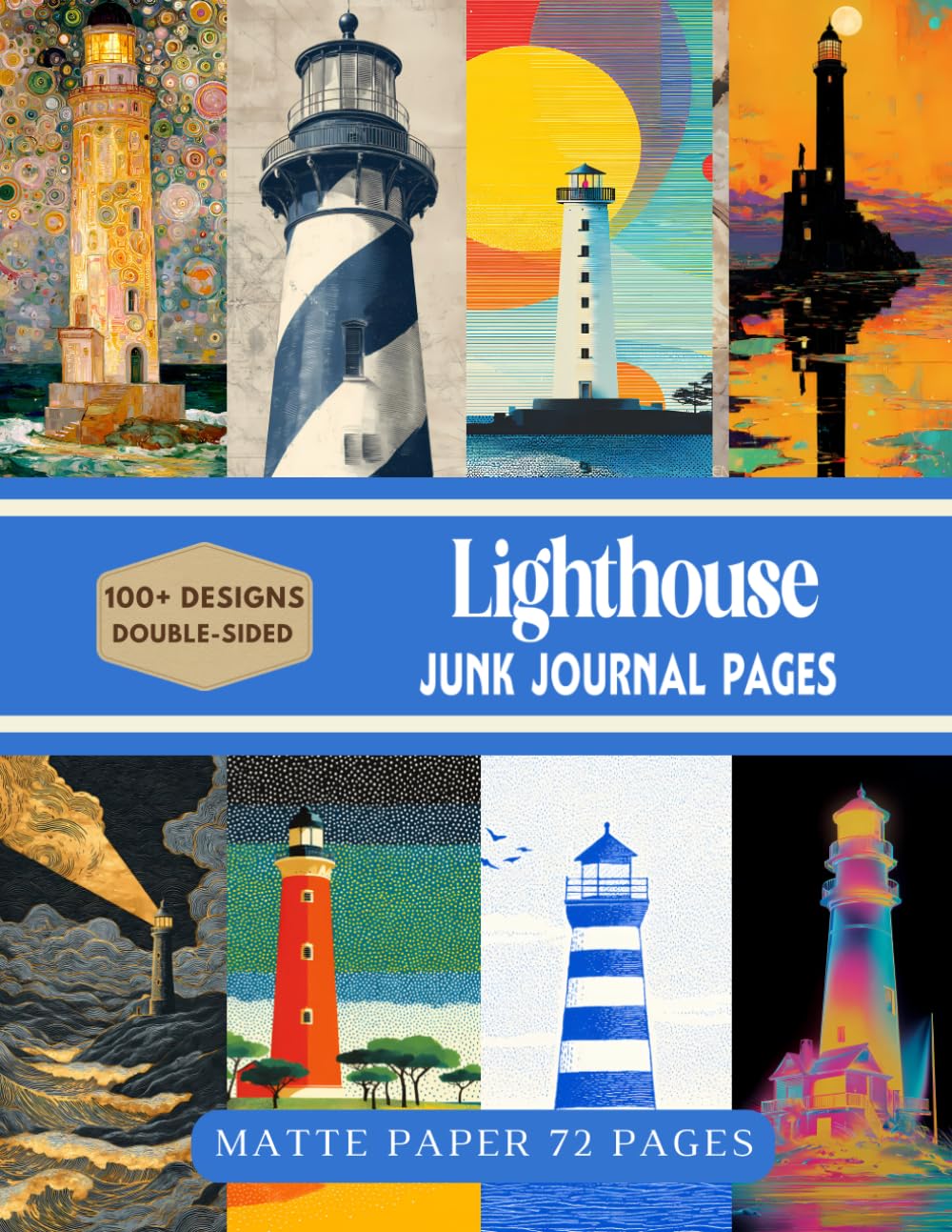 Lighthouse Junk Journal Pages: Decorative Sheets Double Sided Craft Paper For Artist Trading Cards, Collage Art, Card Making, Origami and More baixar o livro de graça