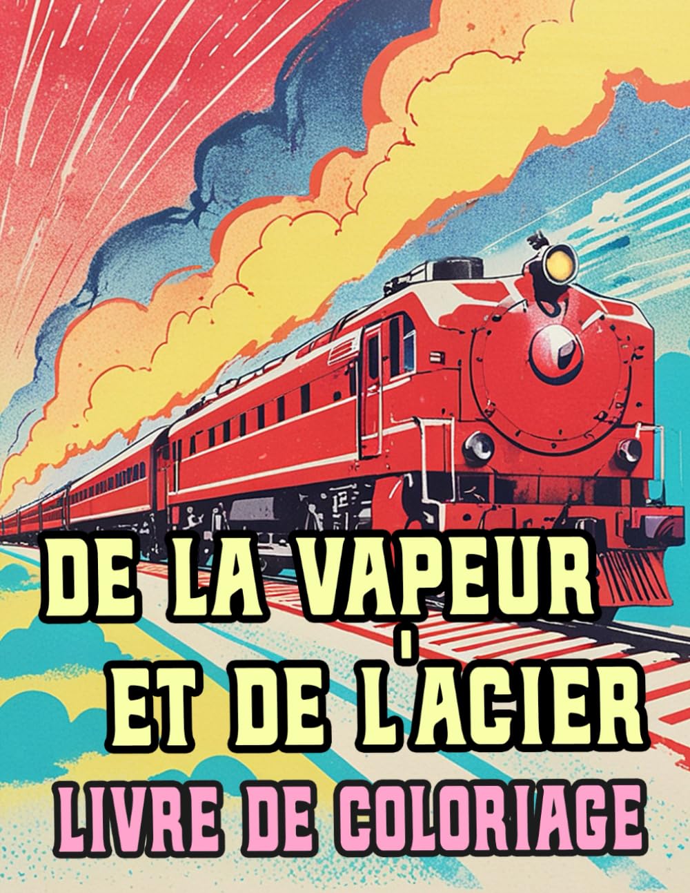 ler totalmente De La Vapeur Et De L'acier Livre De Coloriage: Pages A Colorier De Célèbres Trains Anciens Locomotives Classiques Fret Ferroviaires Historiques Vieux... Du Stress | Enfant Adulte Ado Senior