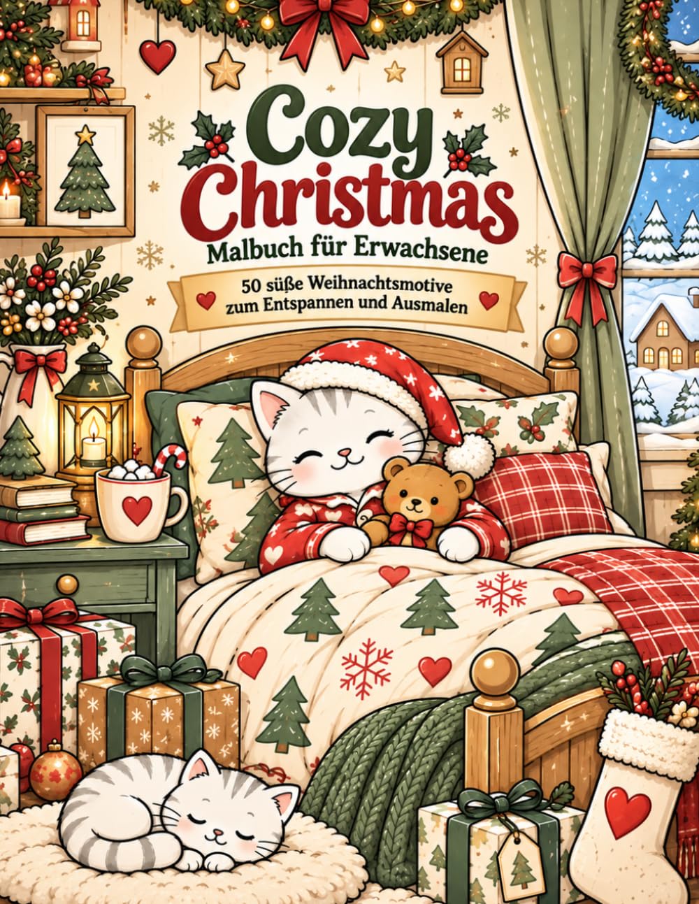 capítulo por capítulo baixar Cozy Christmas – Malbuch für Erwachsene: 50 süße Weihnachtsmotive zum Entspannen und Ausmalen (German Edition)
