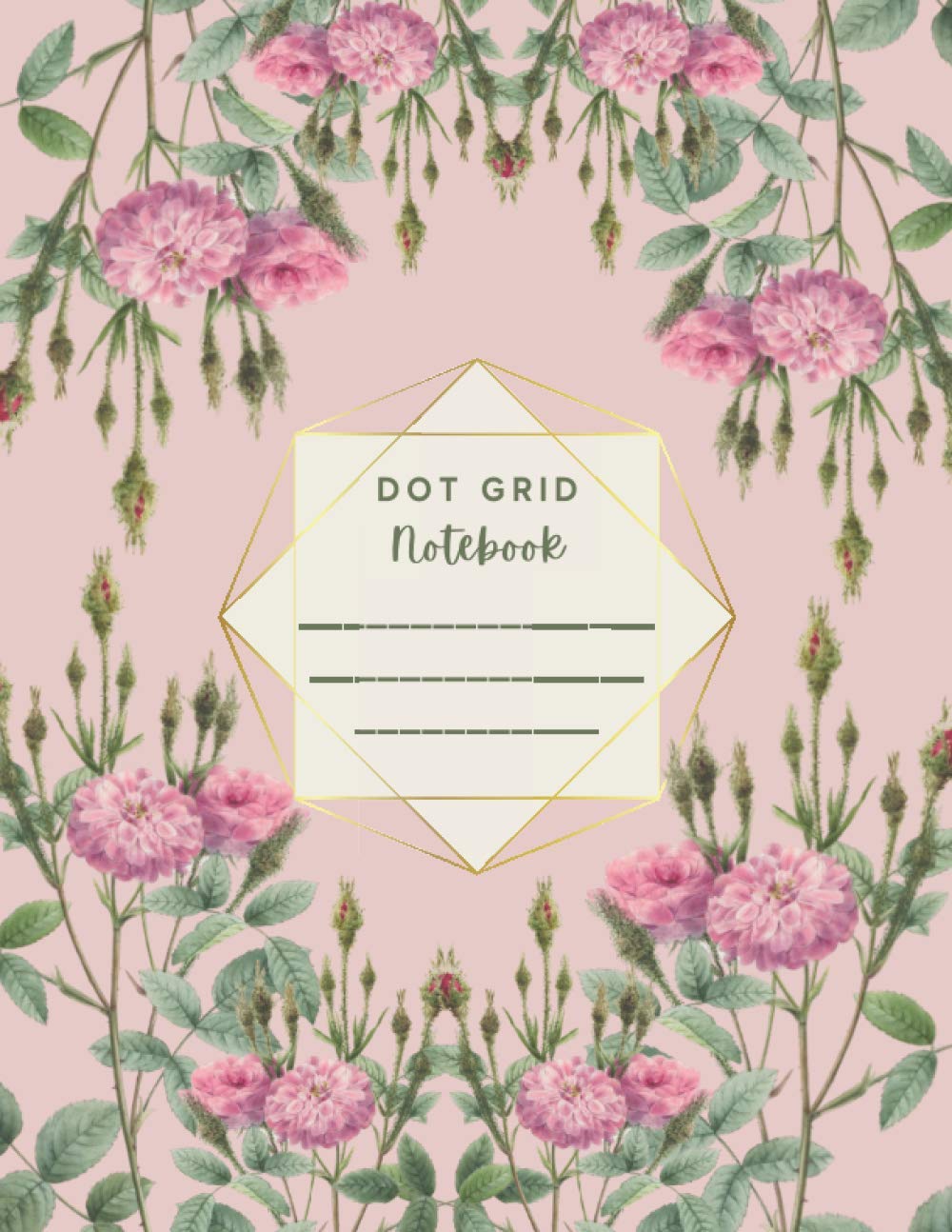 capítulo por capítulo baixar Dot Grid Notebook/Journal | Large (8.5 x 11 inches) - 100 Dotted Pages | Minimalistic Ghost Planner Sketchbook Notebook| Journal For Manifestation:... rose bud bouquet pink matte minimal Cover
