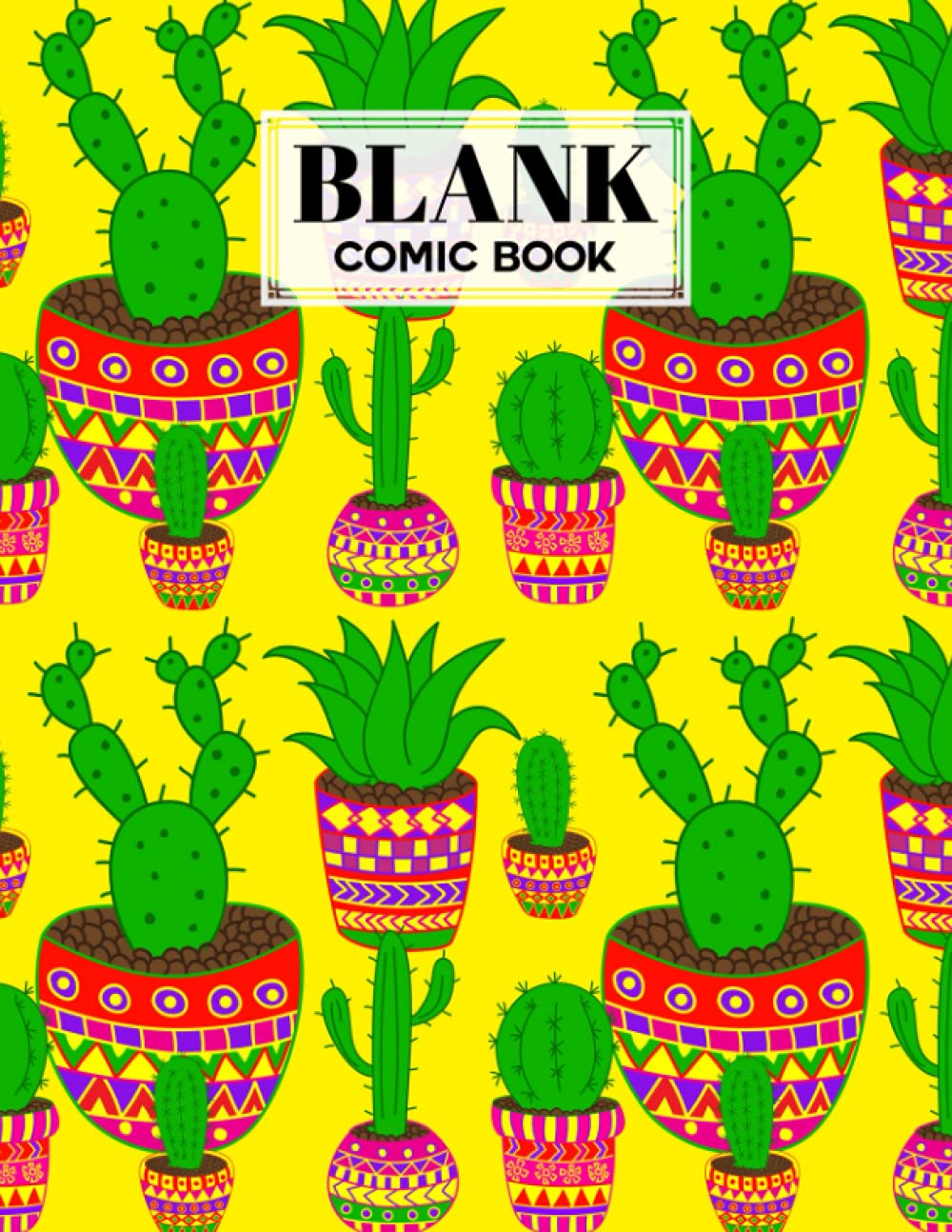Blank Comic Book: Cactus Cover, Create Your Own Story, Journal, Notebook, Sketchbook for Kids and Adults, 120 Pages - Size 8.5" x 11" Notebook by Hagen Jost baixar livro de graça