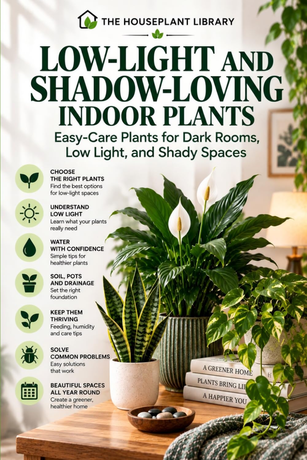 ler totalmente Low-Light and Shadow-Loving Indoor Plants: Easy-Care Houseplants for Dark Rooms, Low Light, and Shady Spaces: 3