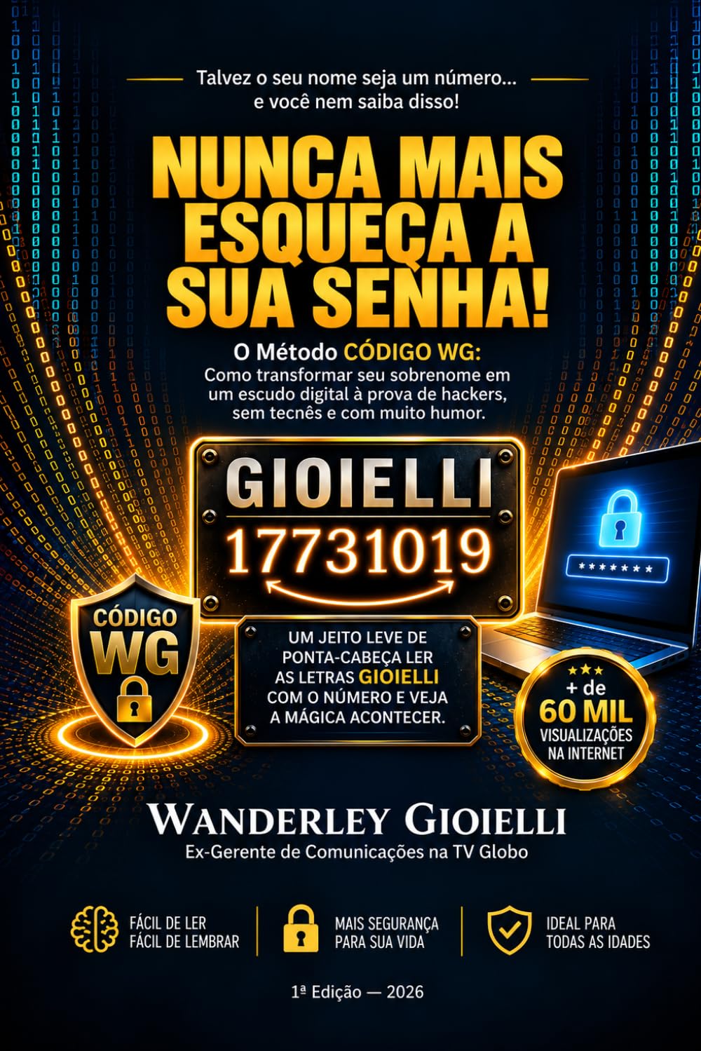 NUNCA MAIS ESQUEÇA A SUA SENHA!: TALVEZ O SEU NOME SEJA UM NÚMERO E VOCÊ NEM SABE DISSO! (Portuguese Edition) baixar o livro de graça