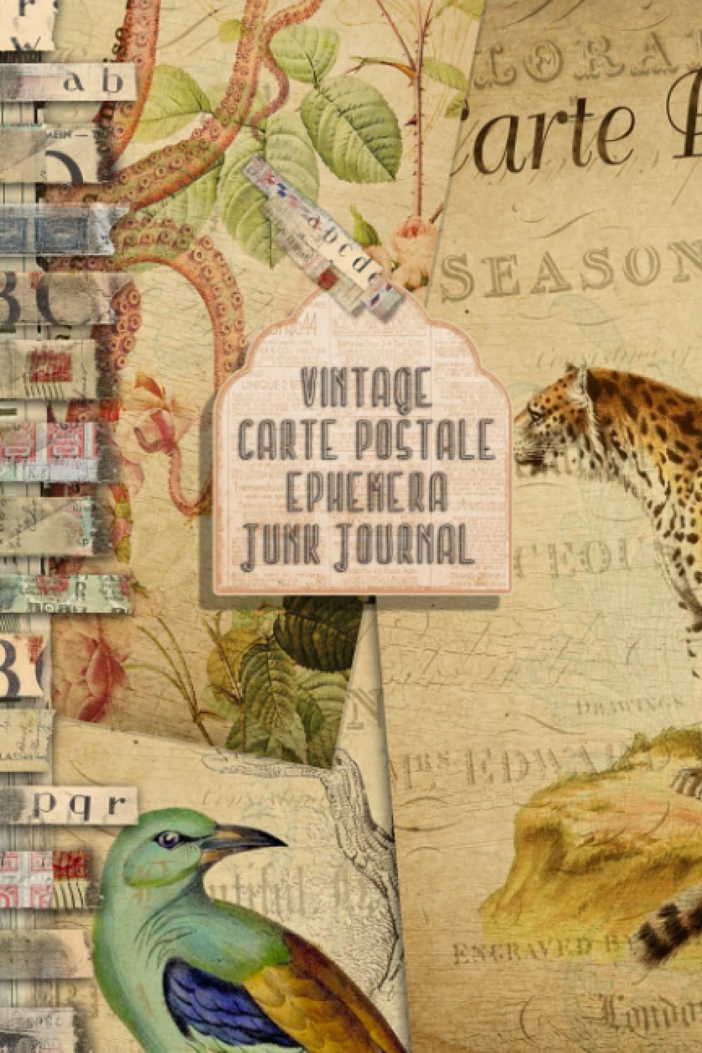 ler totalmente Vintage Carte Postale Ephemera Junk Journal: Full colour slimline paperback journalling book for creating sketchbooks - Emphera elements for... the crafter to collect and create journals