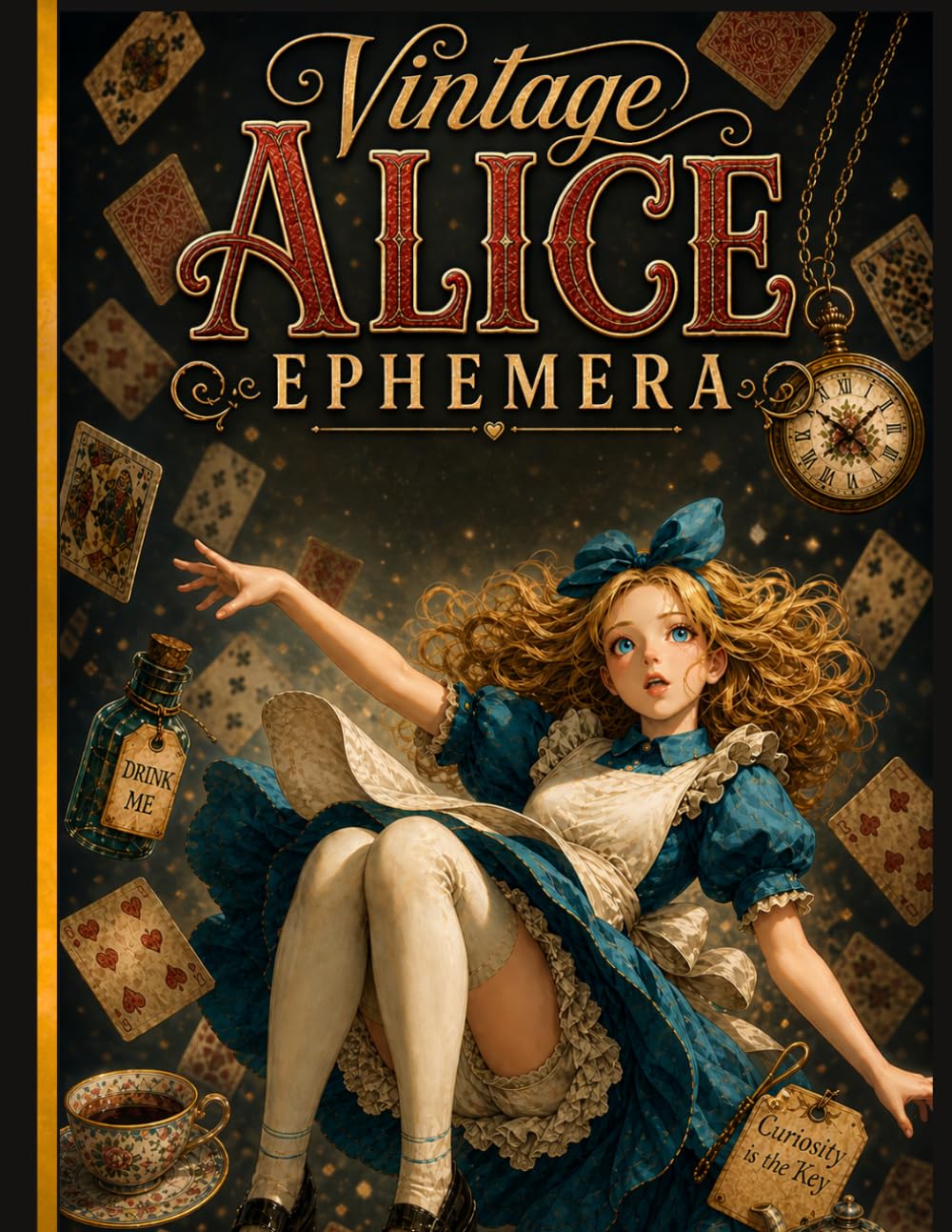 ler totalmente Vintage Alice Ephemera Book: A vintage-inspired collection of beautifully crafted ephemera designed for junk journals, scrapbooks, and creative projects.