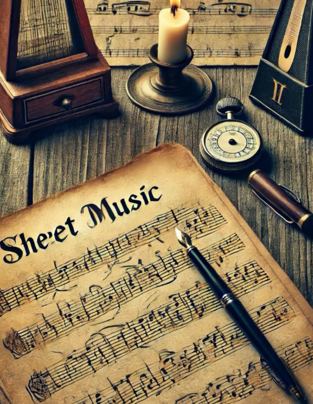 ler totalmente Sheet Music Journal for Recording Melodies, Chords, and Musical Ideas Easily