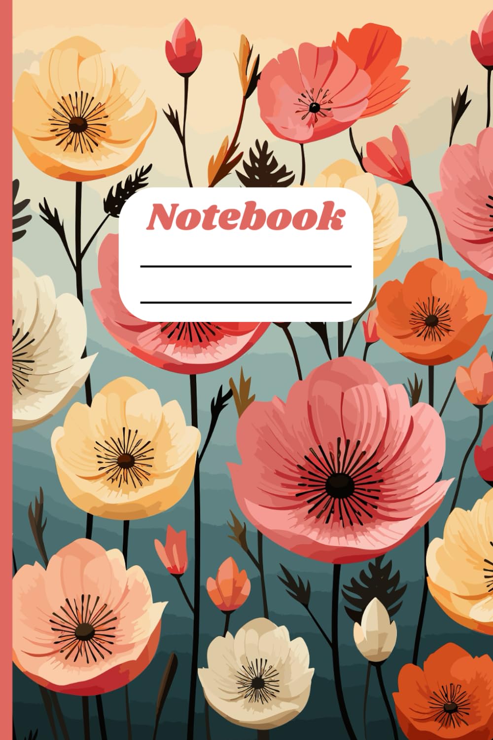 ler totalmente Colorful Poppies: 6" x 9" Notebook