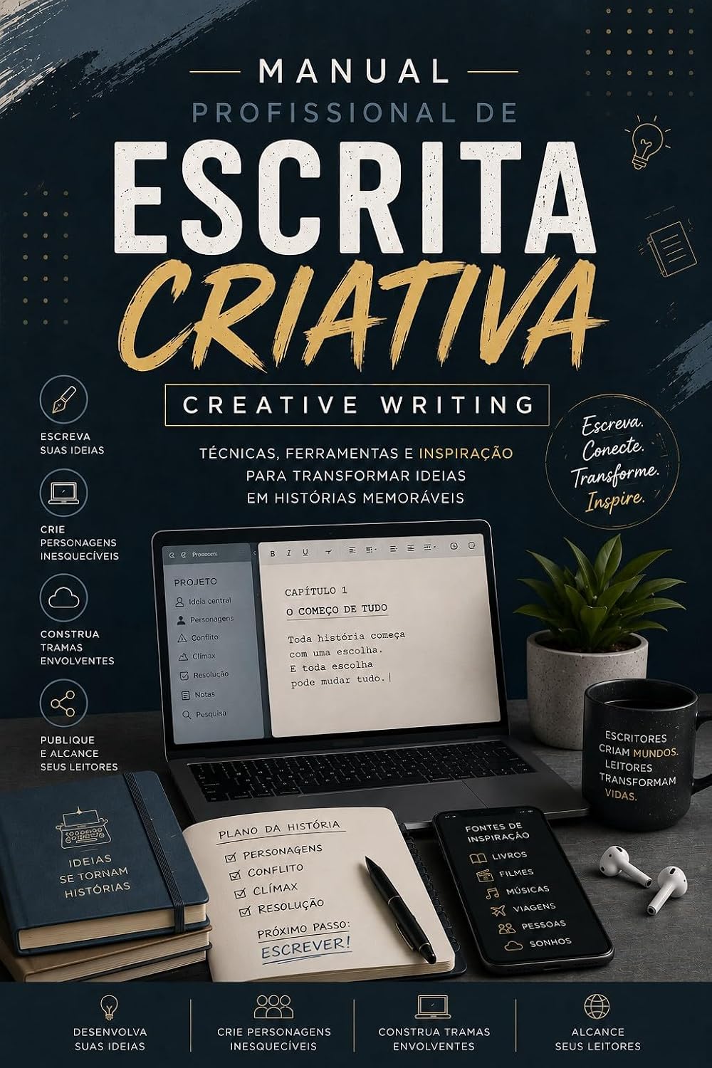 Manual Profissional de Escrita Criativa: Creative Writing (Escrita Criativa Profissional Livro 1) baixar livro de graça