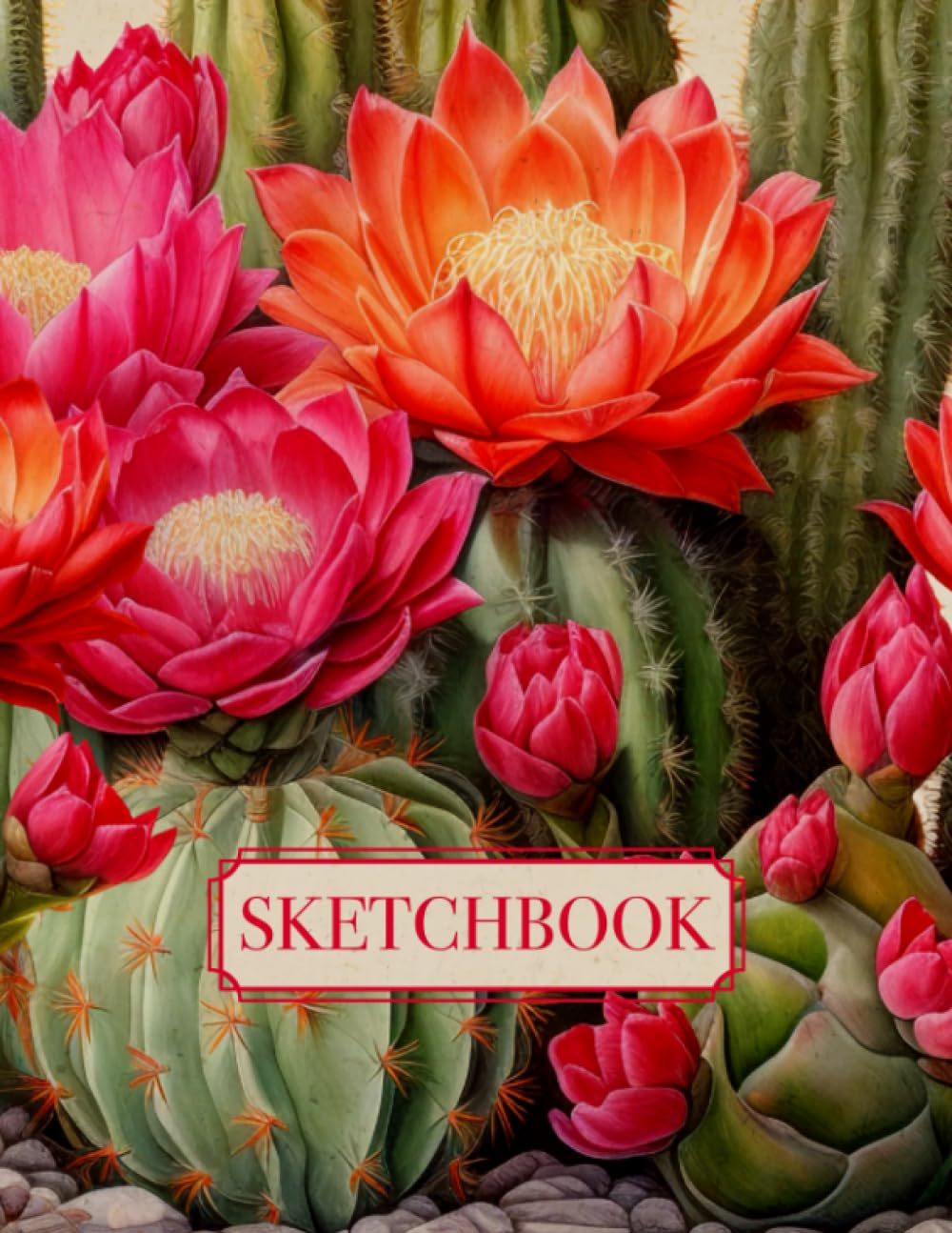 Botanical Drawing Book: Charm Cactus Art Sketchbook | Aesthetic Flower Drawing Notebook with Large Blank Paper | Vintage Style Sketching Journal | 8.5"x11" baixar livro de graça