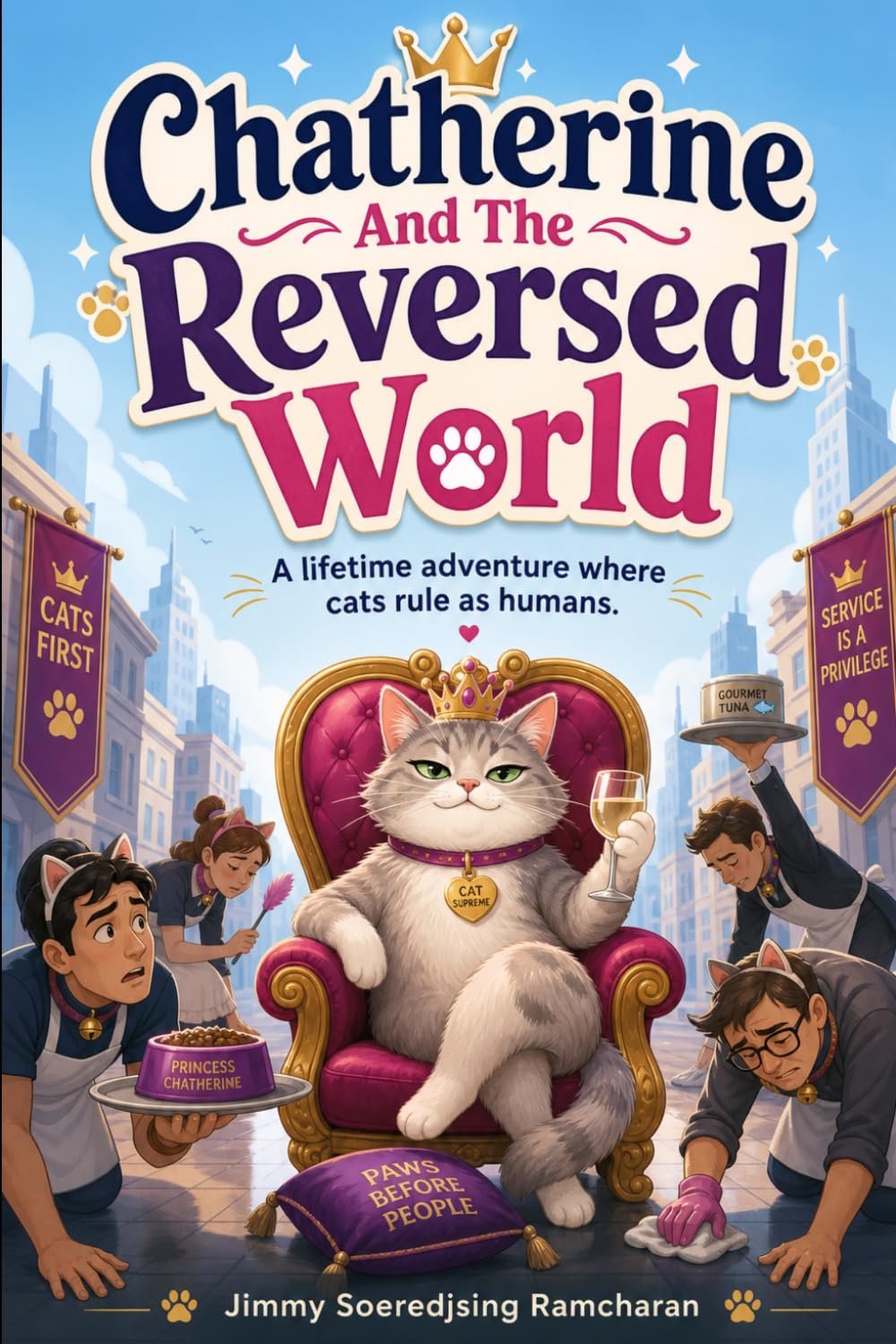 ler totalmente Chatherine And The Reversed World: A lifetime adventure where cats rule as humans